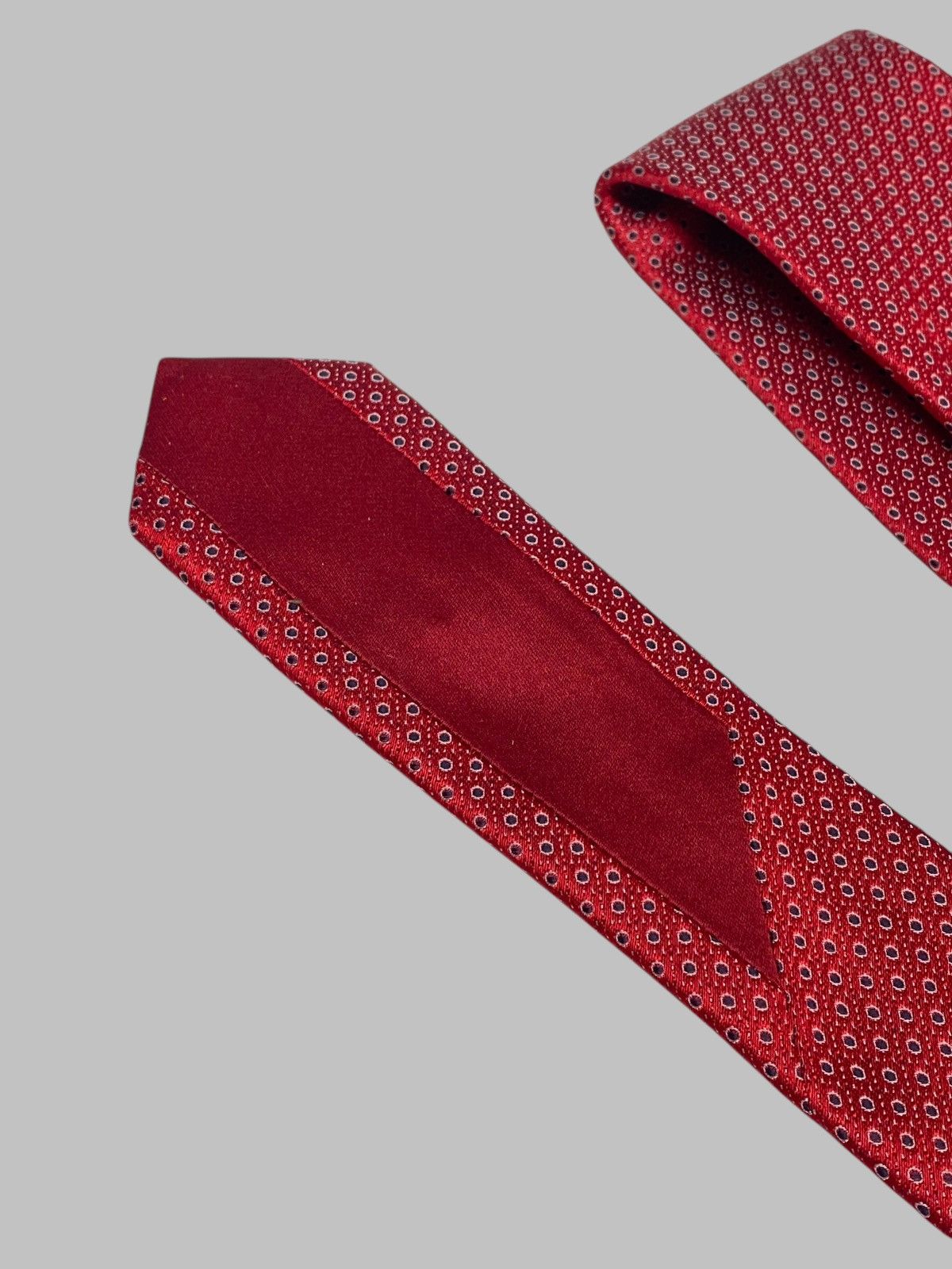 Other Italo Ferretti Tie Red 100% Silk Size ONE SIZE - 15 Thumbnail