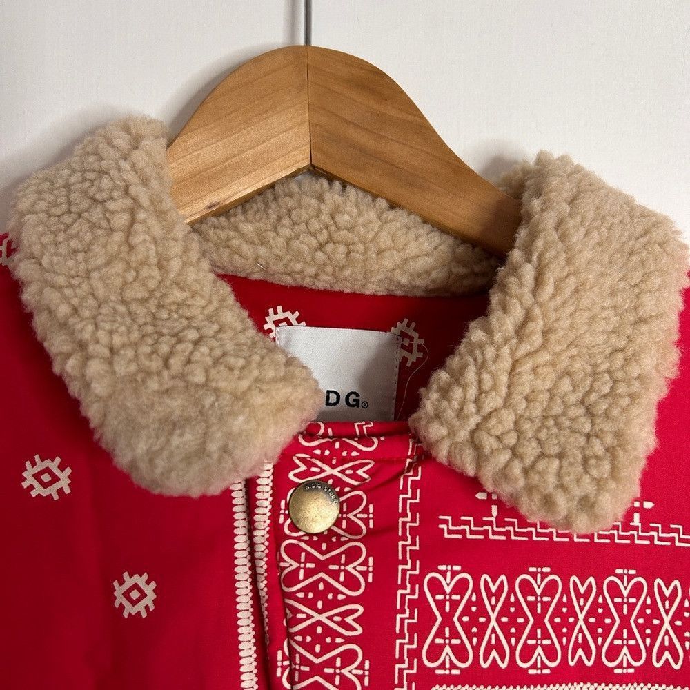NDG Studio NDG Studio Paris Red and White Jacket withh Faux Lambskin I Size US L / EU 52-54 / 3 - 2 Thumbnail