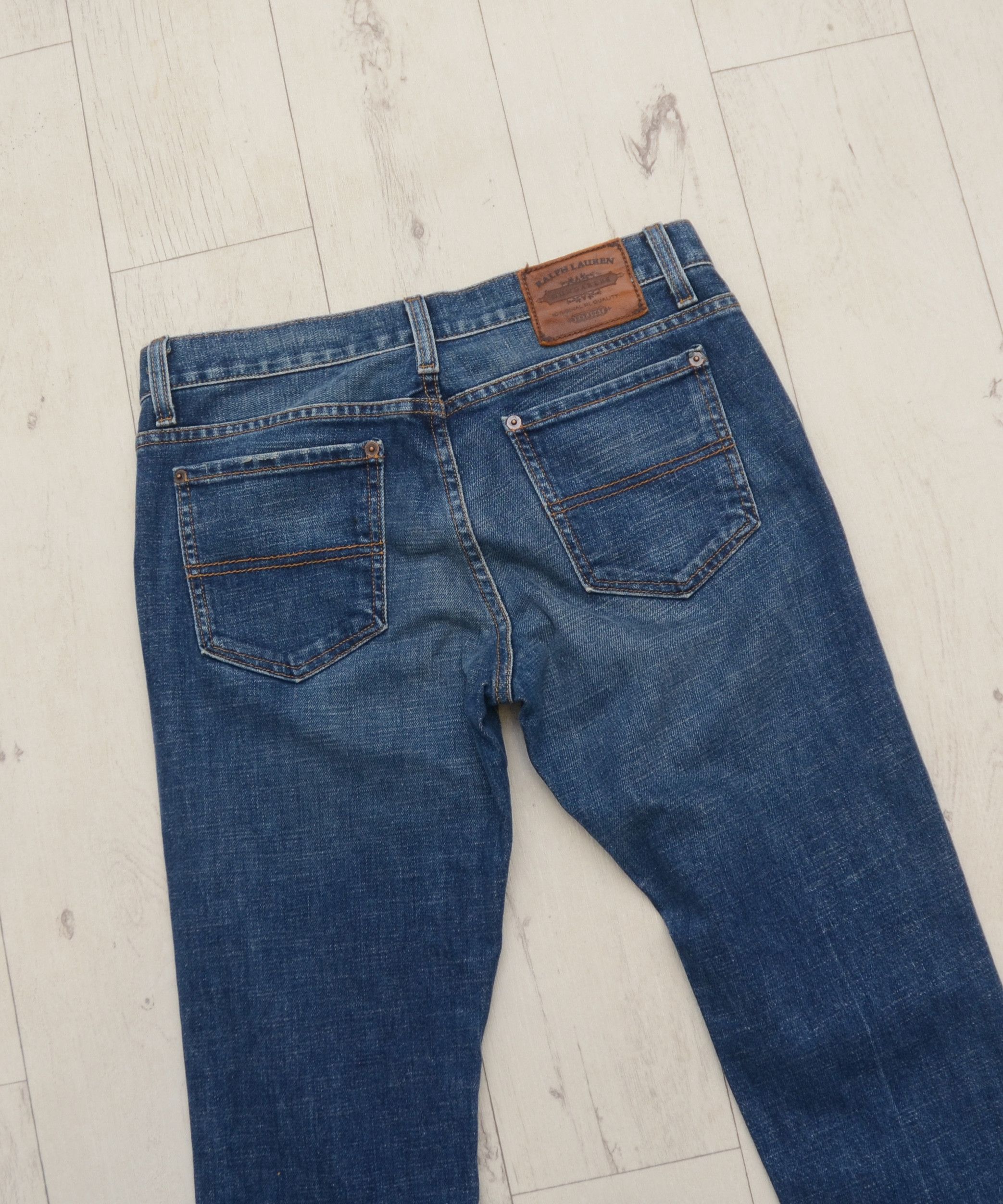 Polo Ralph Lauren × Vintage Vintage Flared Polo Ralph Lauren Dungarees Denim Pants Y2K Size 28" / US 6 / IT 42 - 9 Thumbnail