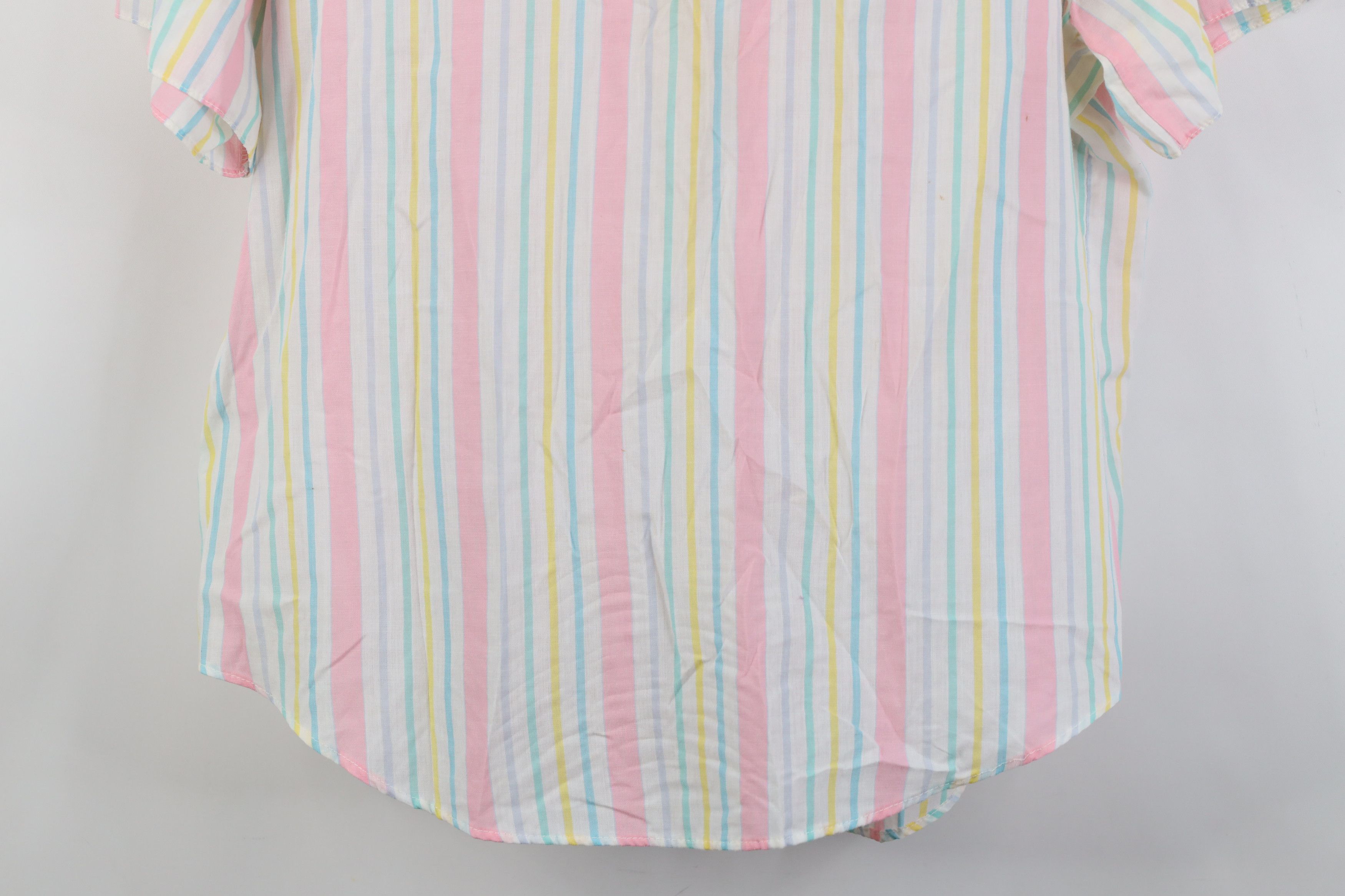 Vintage Vintage 70s 80s Streetwear Rainbow Striped Button Shirt Size S / US 4 / IT 40 - 15 Thumbnail