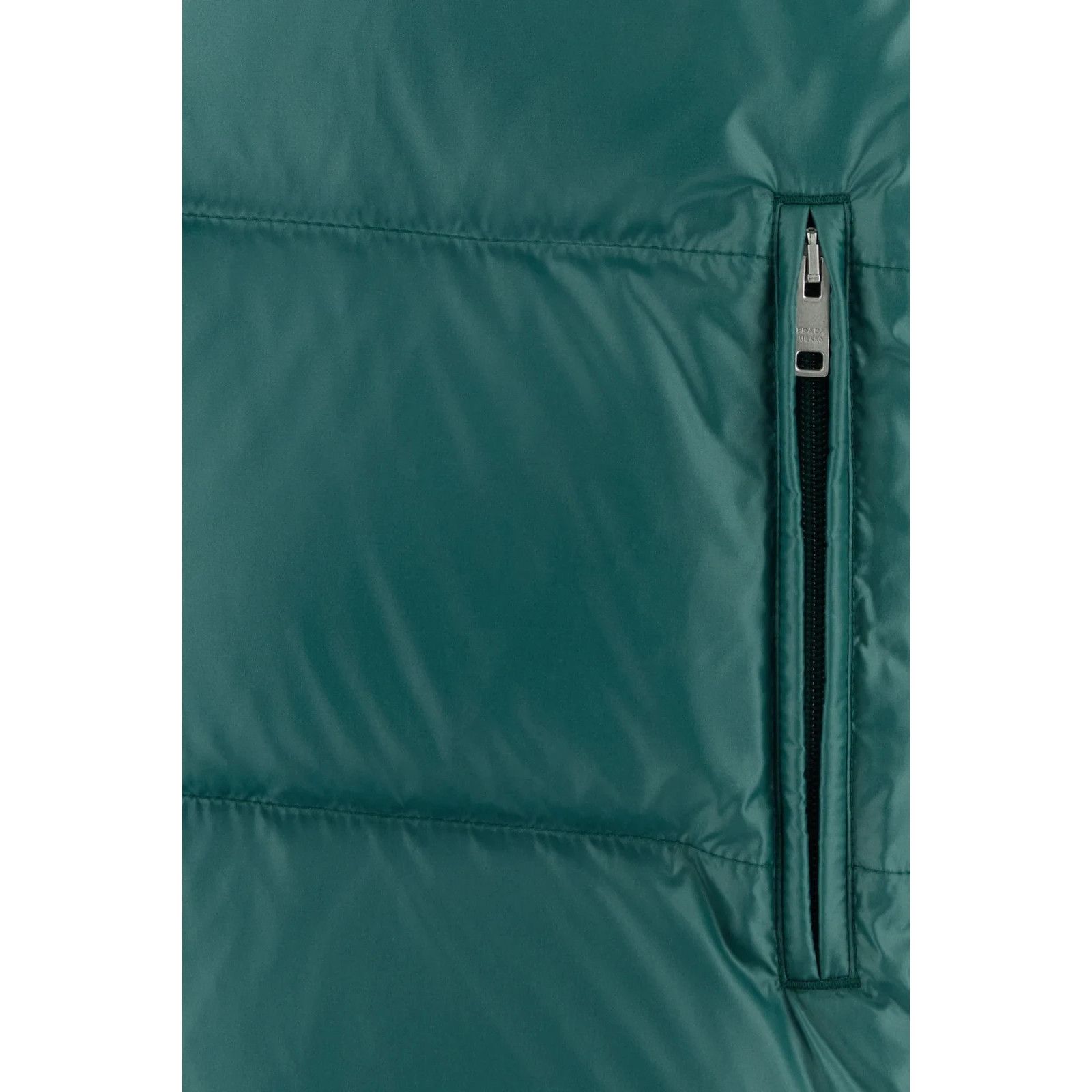 Prada PRADA Teal Green Re-Nylon Down Jacket New & Authentic (Men's Size US L / EU 52-54 / 3 - 3 Thumbnail