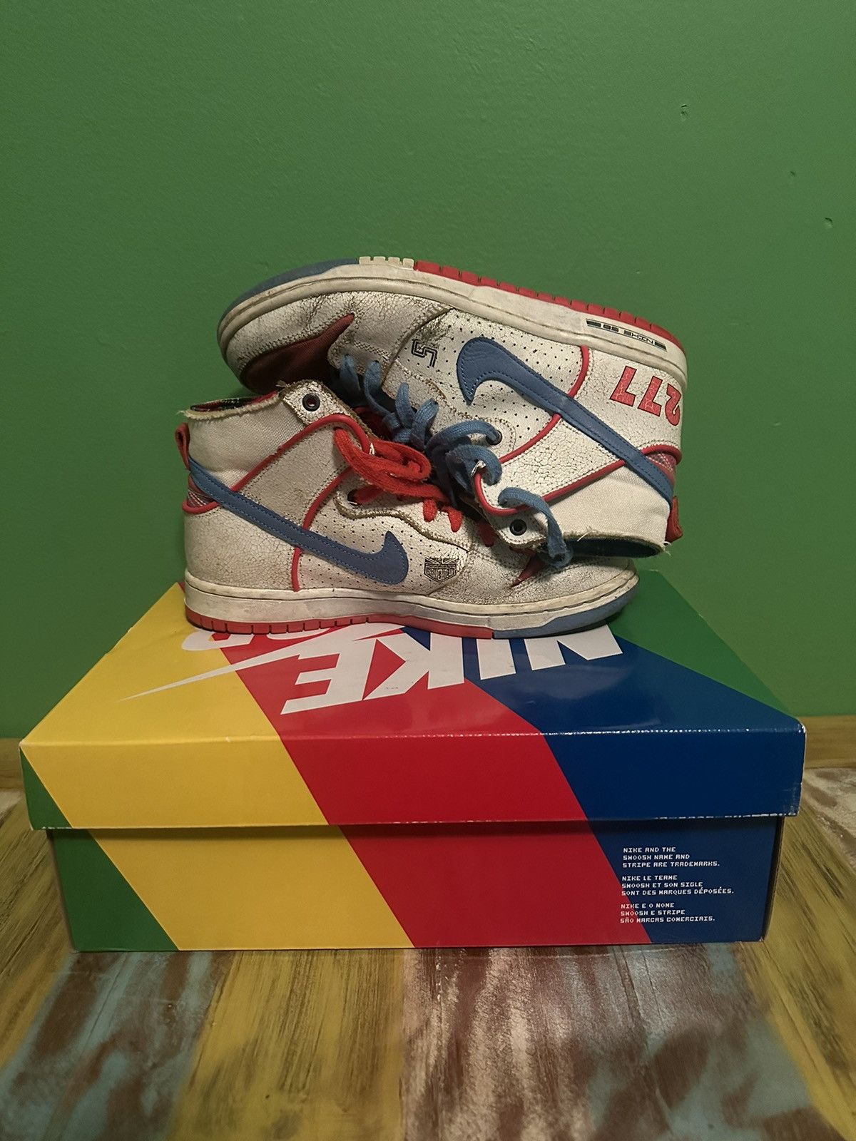 Nike Magnus Walker x Ishod Wair SB Dunk High Decon Urban Outlaw Size US 8 / EU 41 - 2 Thumbnail