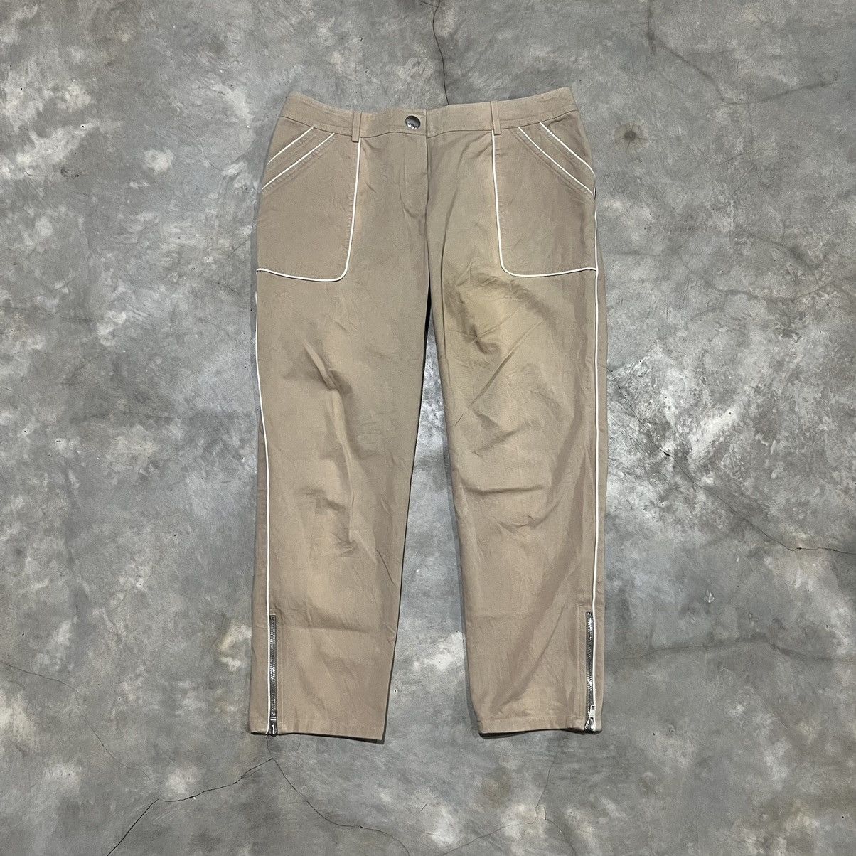 Celine Celine Fatigue Bottom Leg Zip Pants Size US 33 - 1 Thumbnail