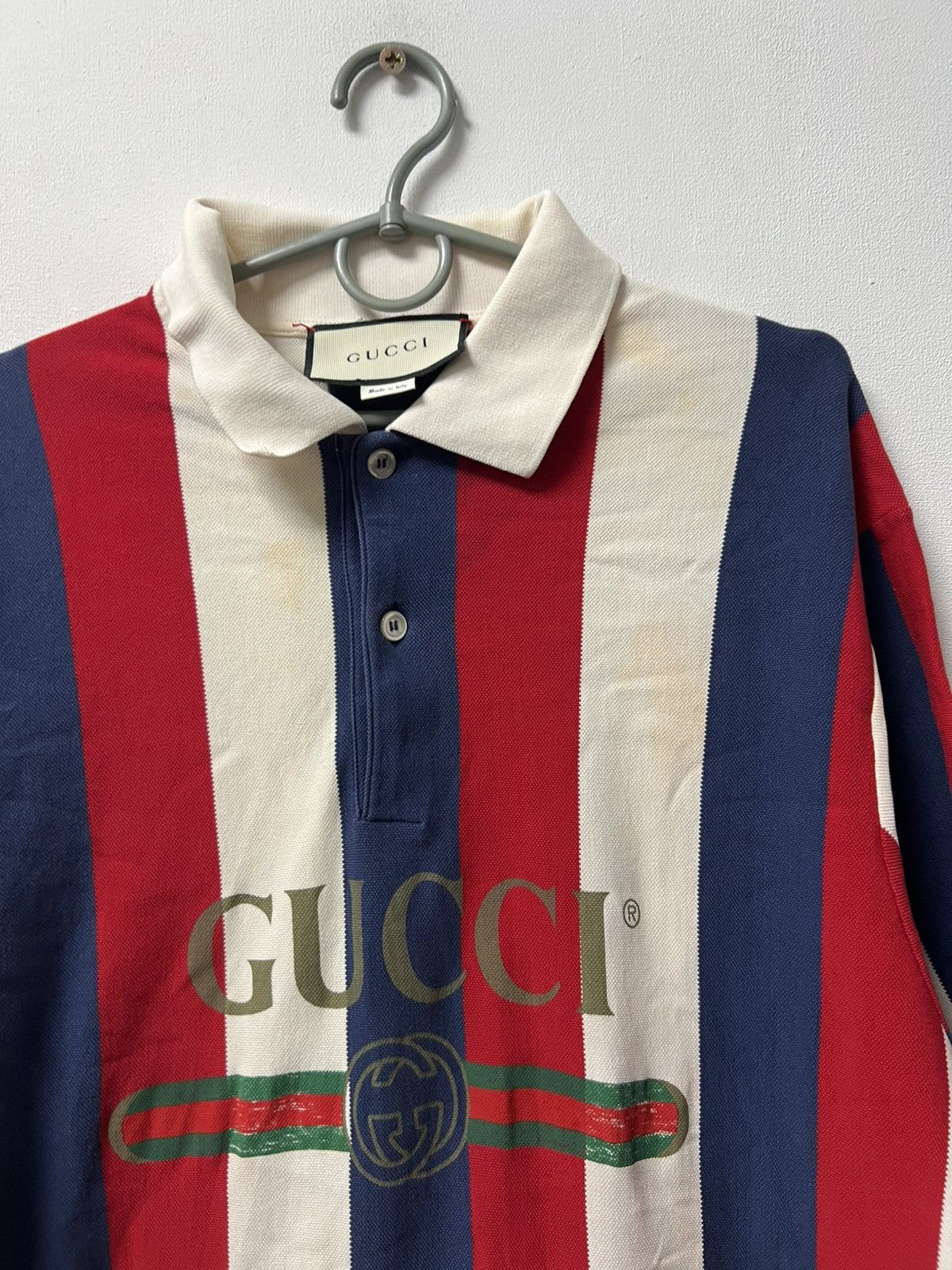 Gucci Gucci Polo T-Shirt Big Logo Size US L / EU 52-54 / 3 - 16 Thumbnail