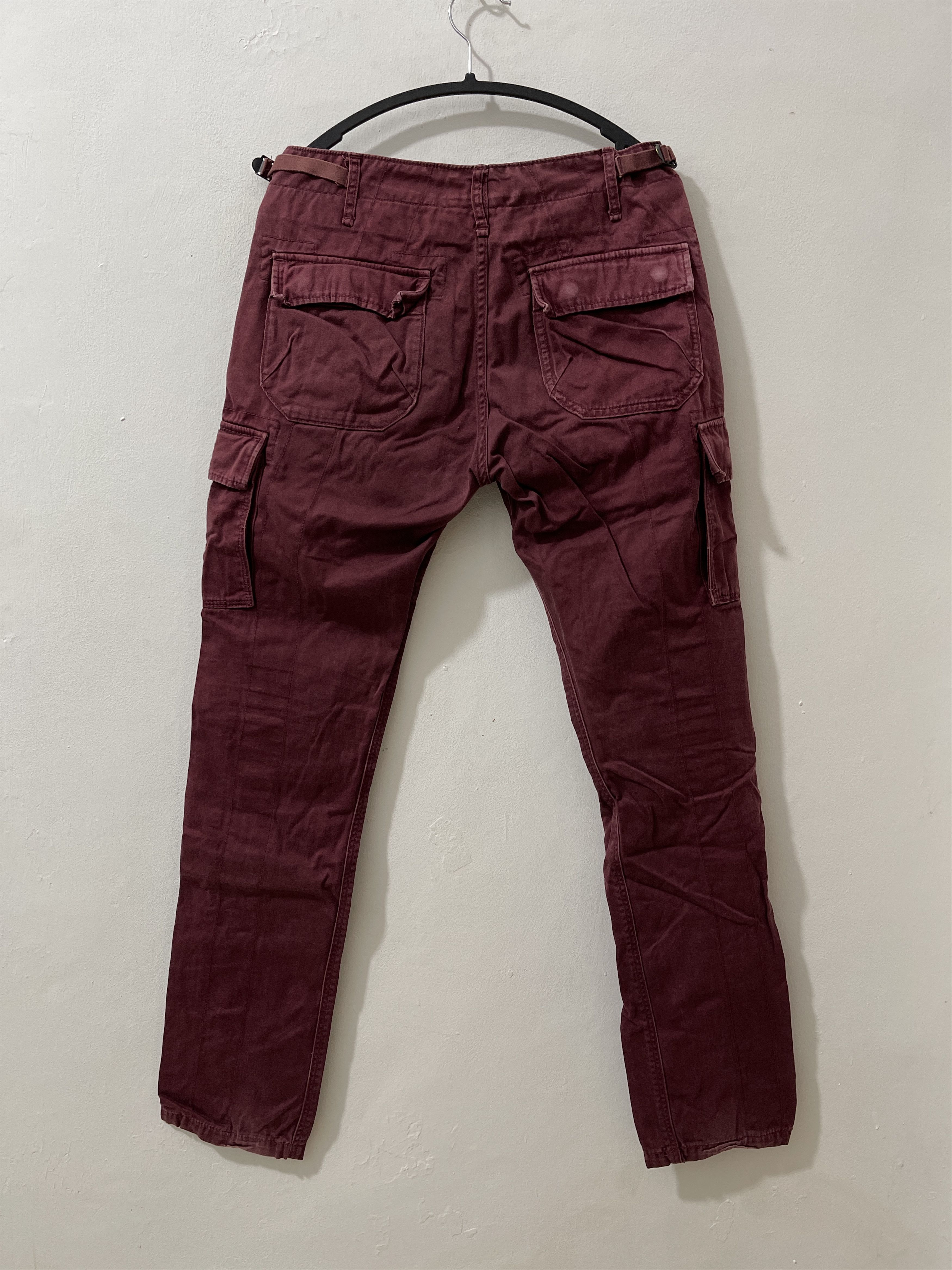 Japanese Brand Avirex Archive Red Blood Military Cargo Pants Size US 32 / EU 48 - 7 Thumbnail