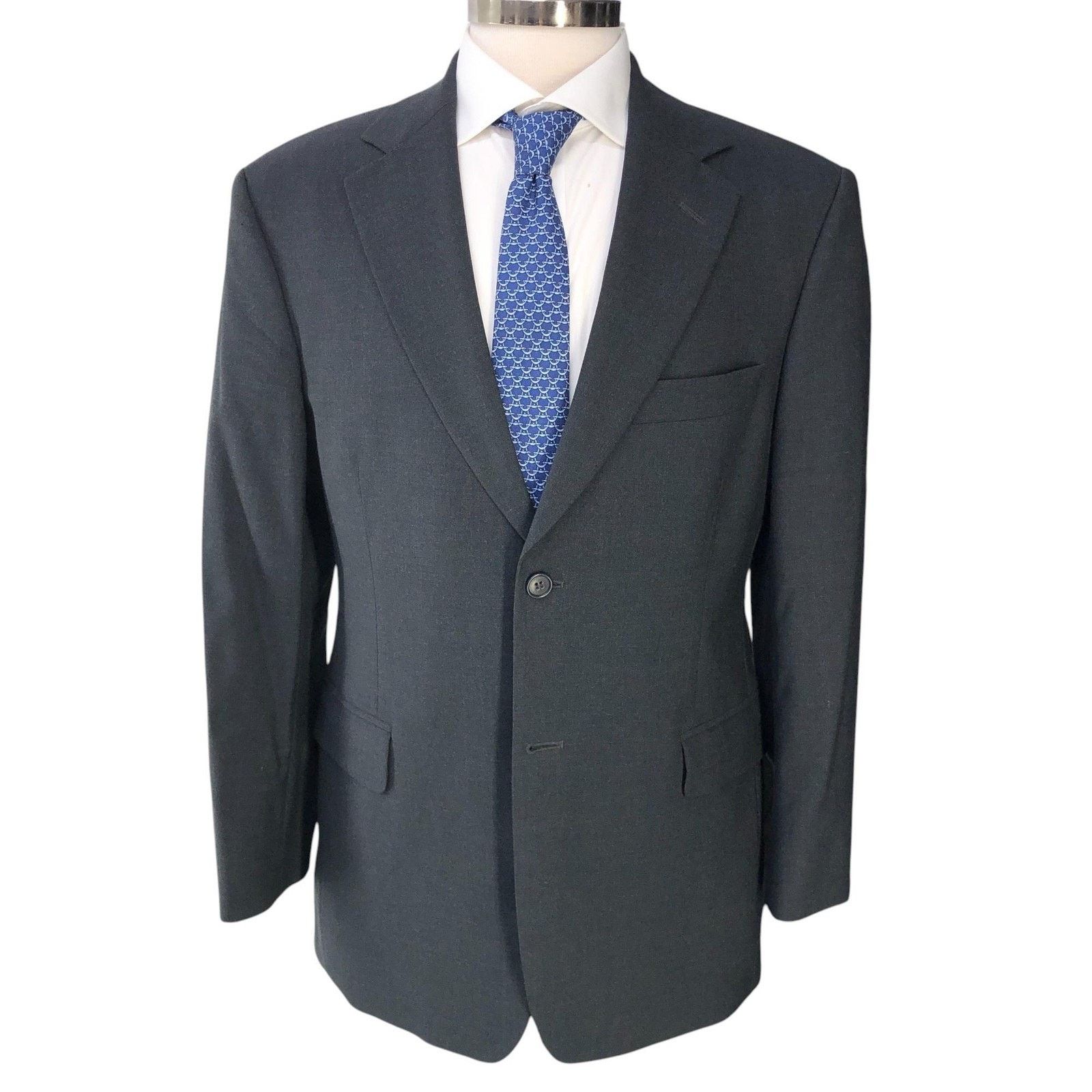 Brooks Brothers Brooks Brothers Sport Coat 38S Gray Stretch Wool Suit Jacket Size 38S - 13 Thumbnail