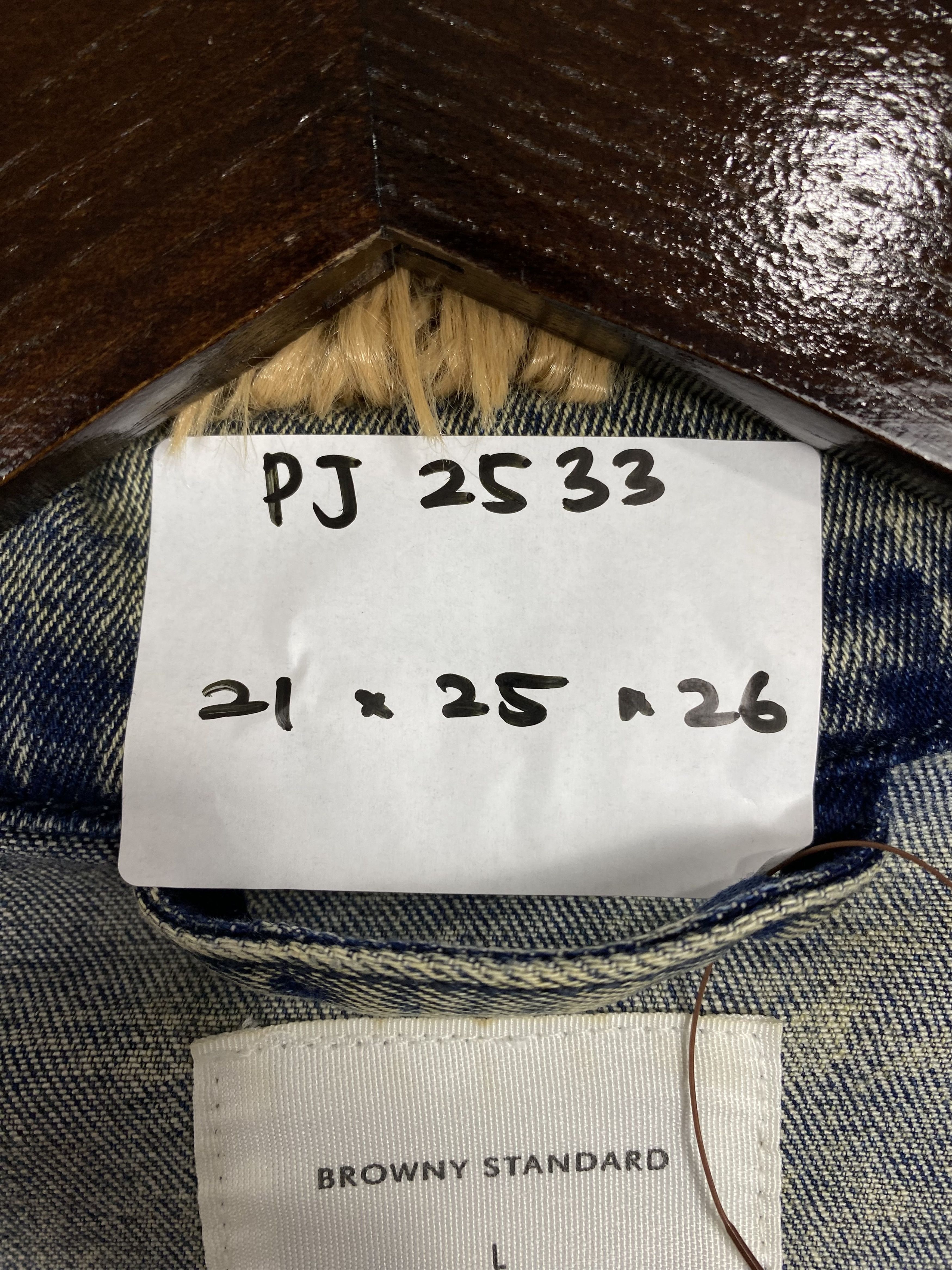 Japanese Brand Vintage Browny Standard Acid Wash Denim Jacket PJ02533 Size US L / EU 52-54 / 3 - 9 Thumbnail