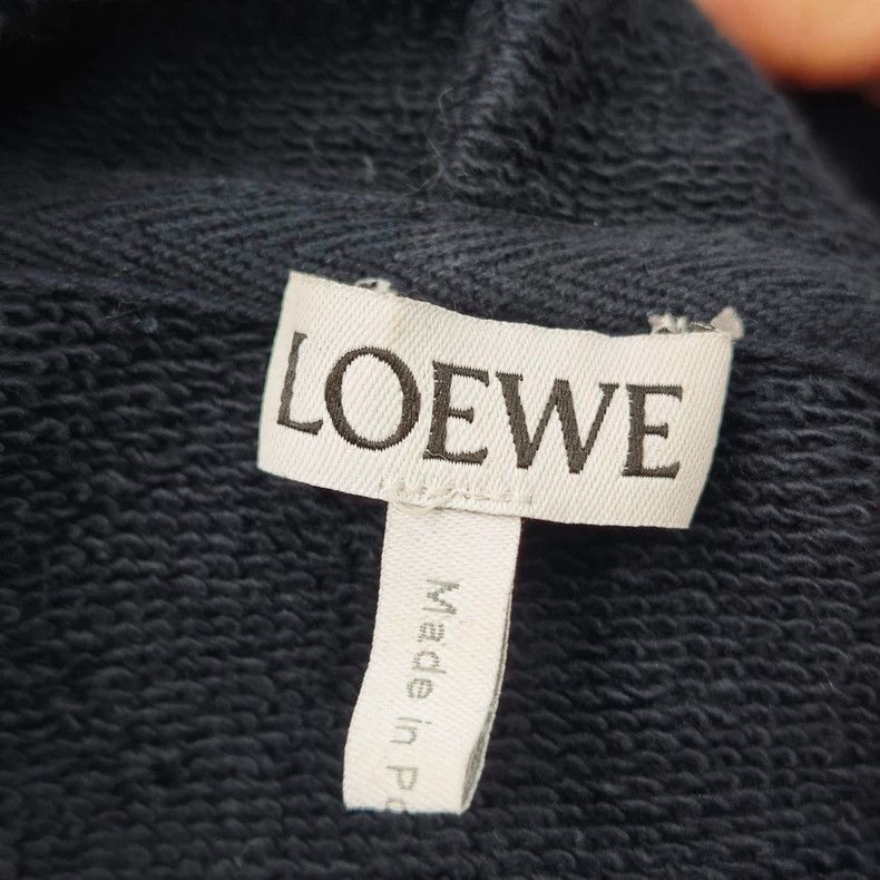 Loewe LOEWE Dark blue embroidered large logo patch cap hoodie Size M / US 6-8 / IT 42-44 - 5 Thumbnail
