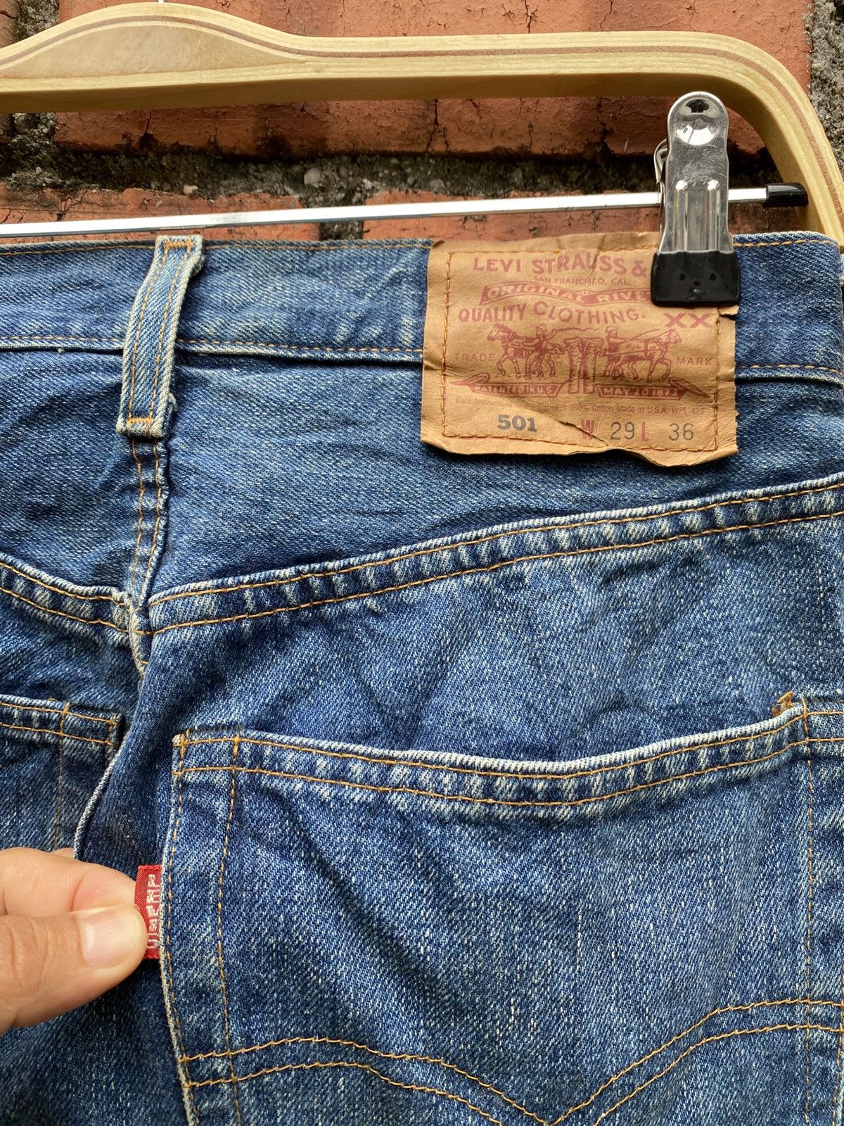 Levi's Vintage Clothing W28x32 Vintage levi's redline big E made in USA Size 28" / US 6 / IT 42 - 3 Thumbnail
