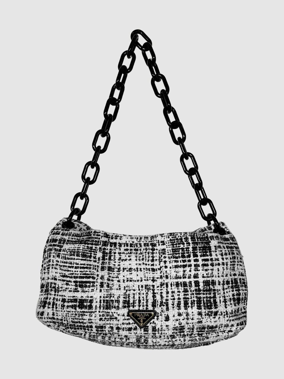Prada Authentic PRADA Printed Tweed Turnlock Flap Bag Size ONE SIZE - 1 Thumbnail