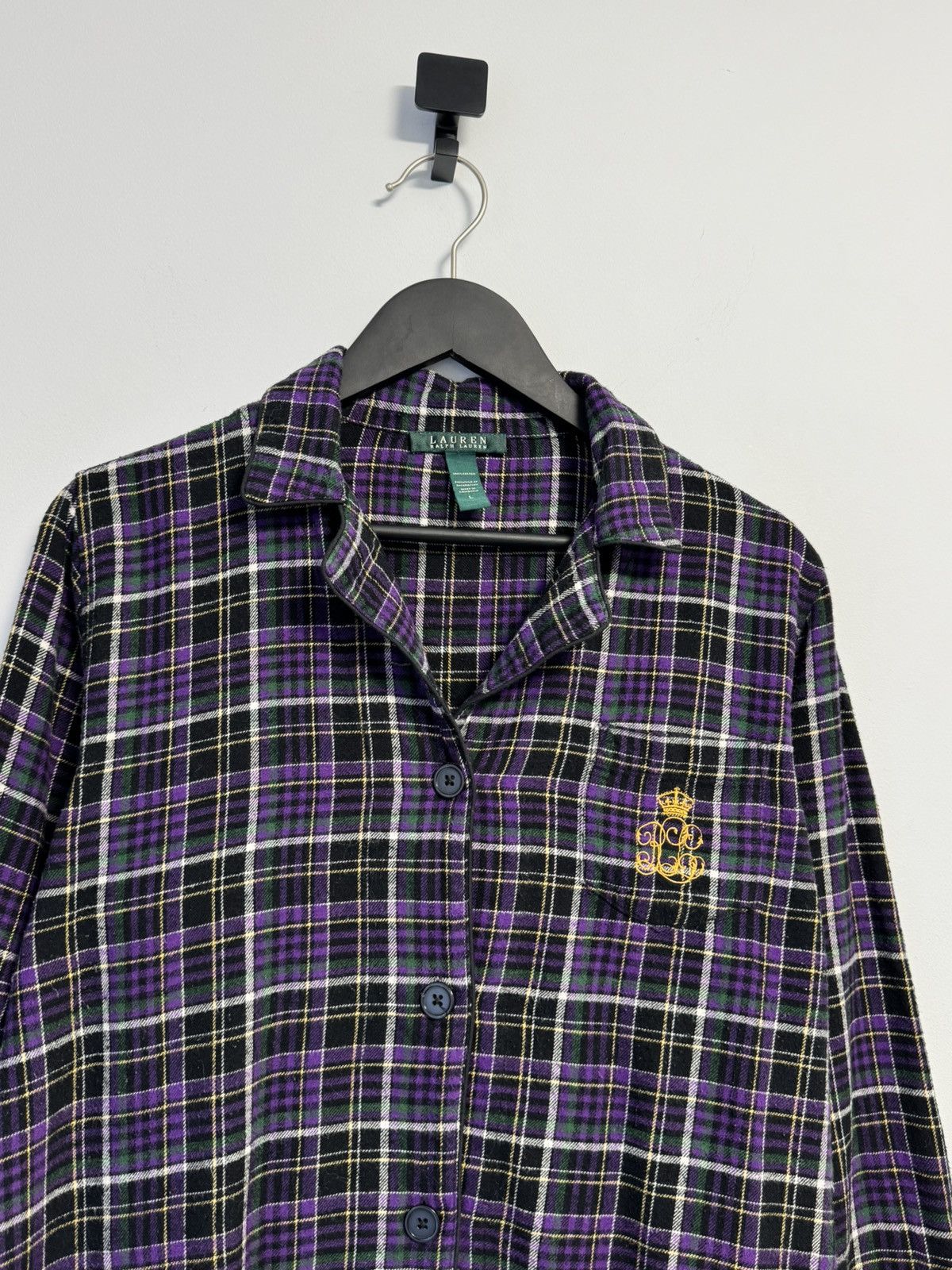 Ralph Lauren Lauren Ralph Lauren Long-Sleeve Notched-Collar Pajama Size L / US 10 / IT 46 - 2 Thumbnail