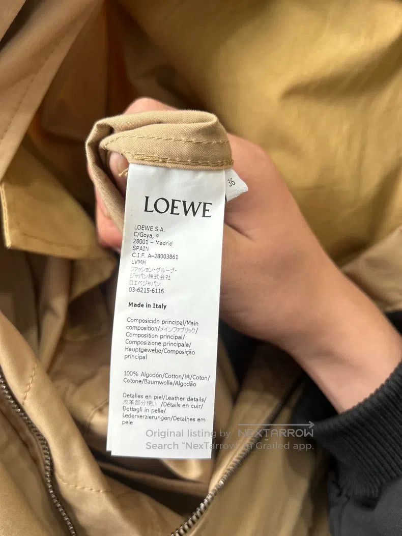 Loewe Loewe Leather Patch Pocket Windbreaker Size XS / US 0-2 / IT 36-38 - 4 Thumbnail