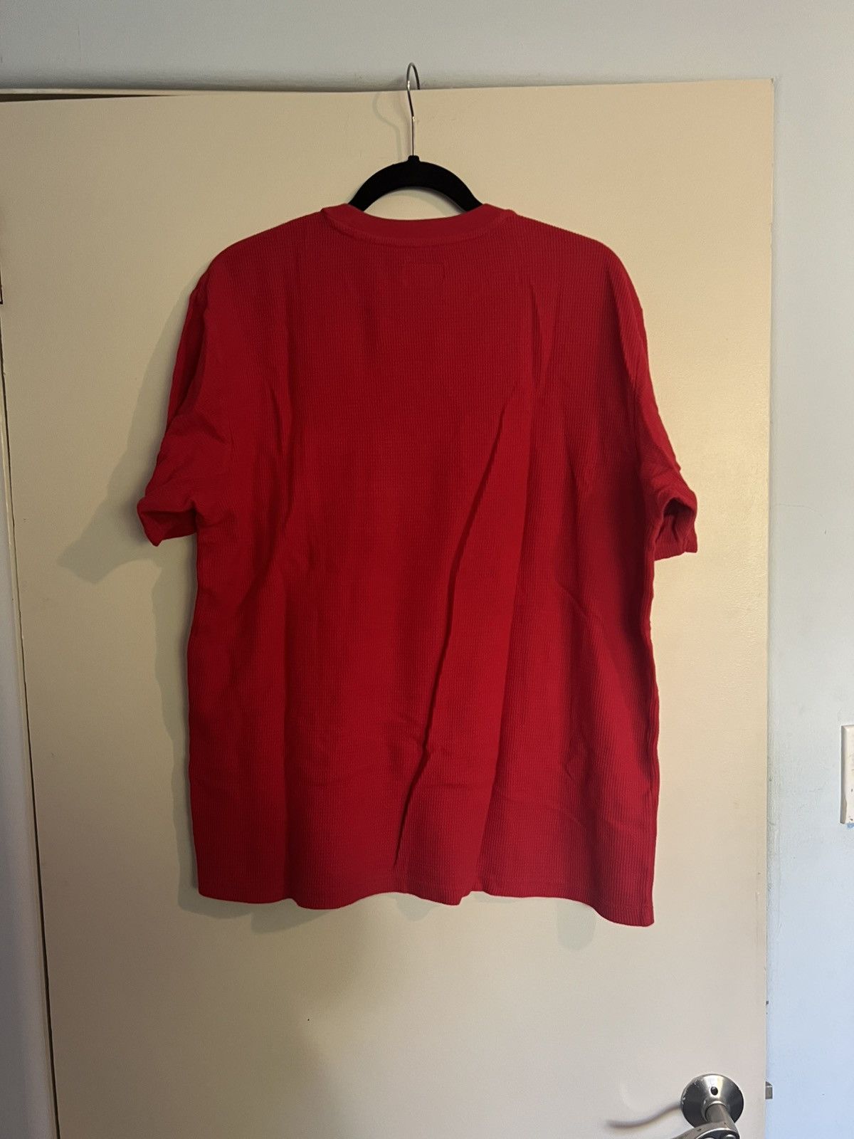 Supreme FW19 Waffle Knit Cotton Thermal Pocket Tee short Sleeve Size US M / EU 48-50 / 2 - 2 Thumbnail