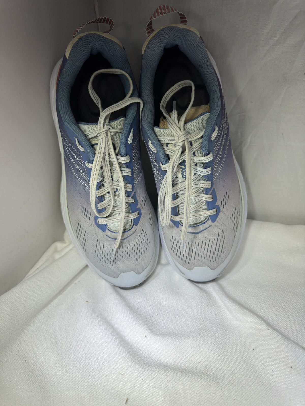 Hoka PreOwned Hoka Clifton 6 Athletic Women's 8 Wide Blue White Size US 8 / IT 38 - 6 Thumbnail