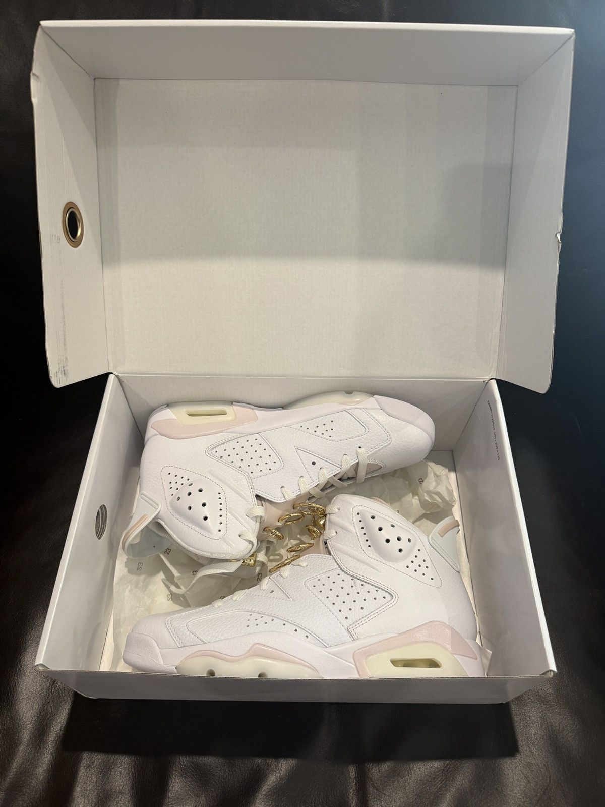 Nike Air Jordan 6 “Gold Hoops” Promo Sample - (Dh9696-100) DS OG Size US 10 / IT 40 - 12 Thumbnail
