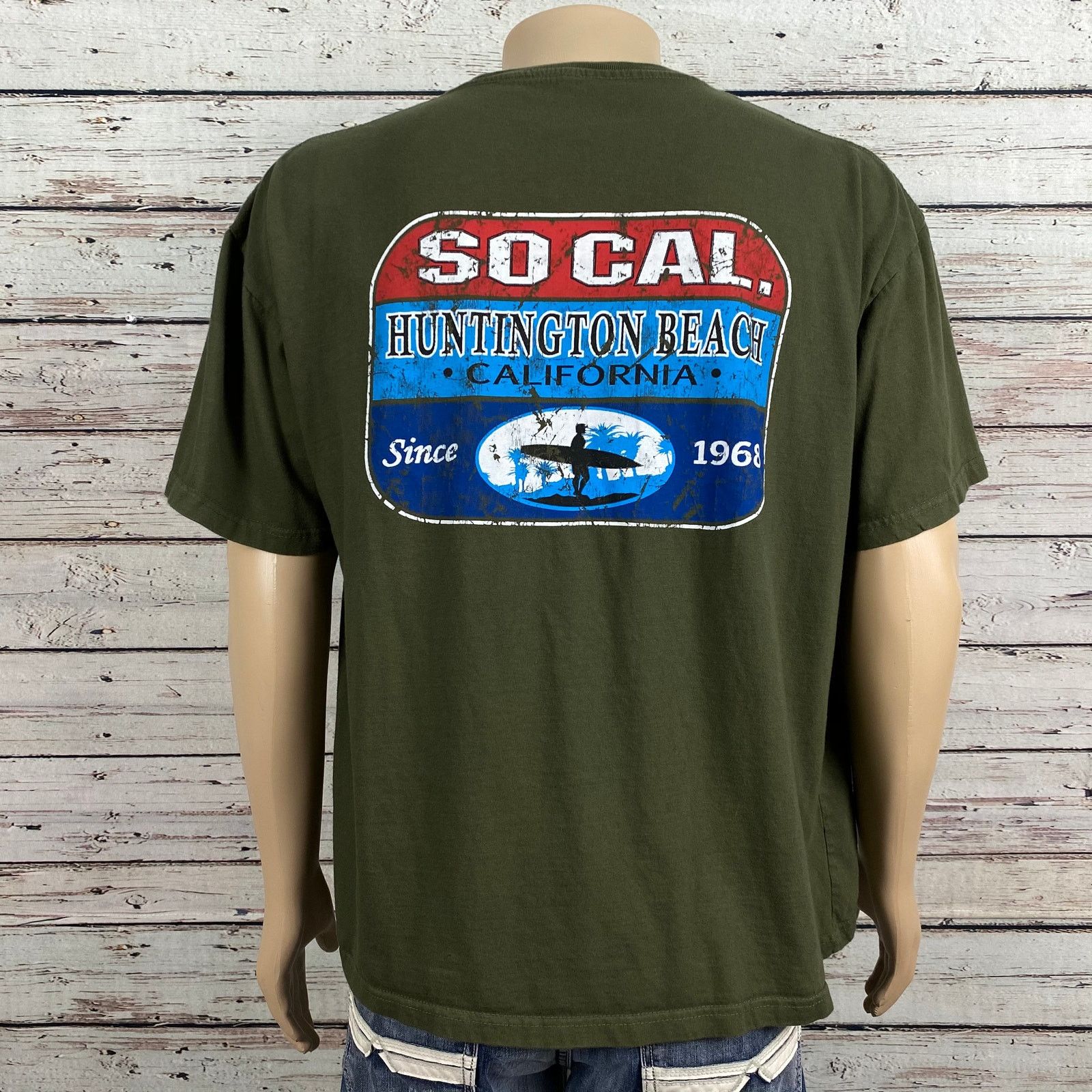 Other So Cal Huntington Beach Surfer Distressed Men's Shirt 2XL Size US XXL / EU 58 / 5 - 3 Thumbnail