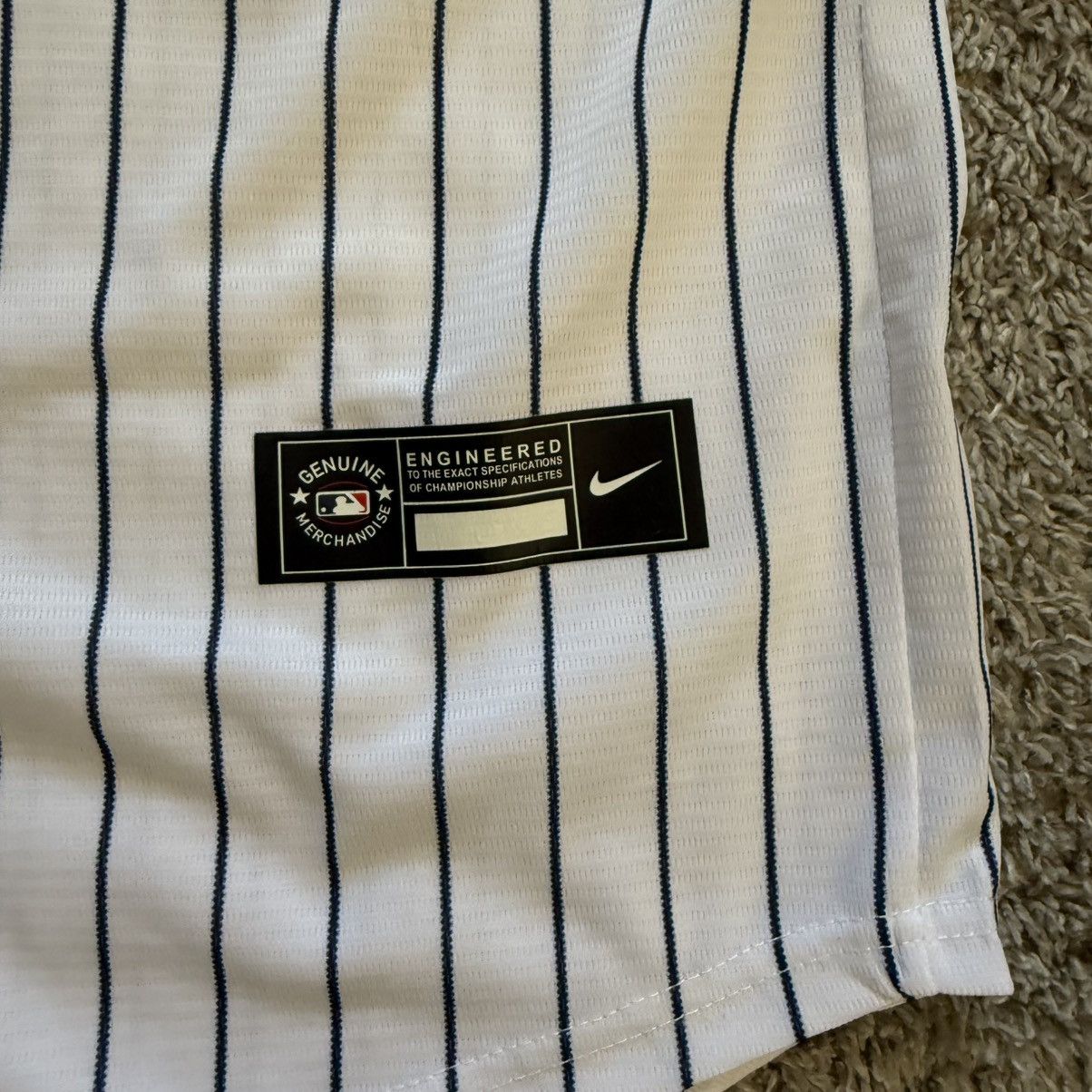 Nike 🔴New York Yankees Jersey Size Large Baseball Pin Stripes Size US L / EU 52-54 / 3 - 5 Thumbnail