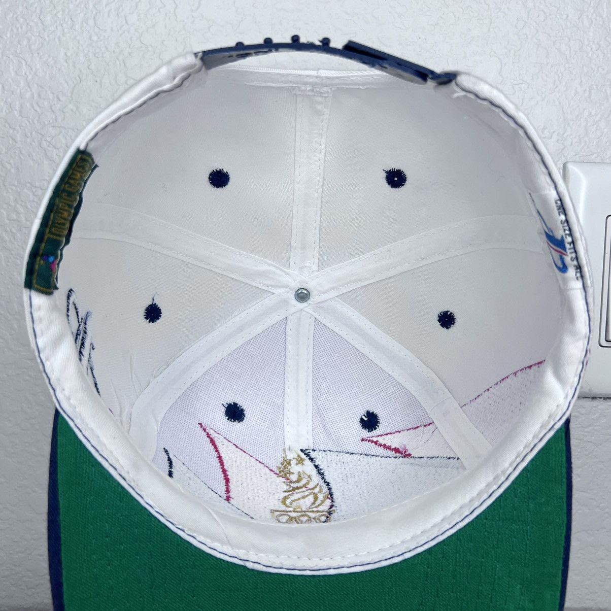 Logo Athletic 96 Atlanta Olympics Logo Athletic Double Sharktooth Snapback Size ONE SIZE - 10 Thumbnail