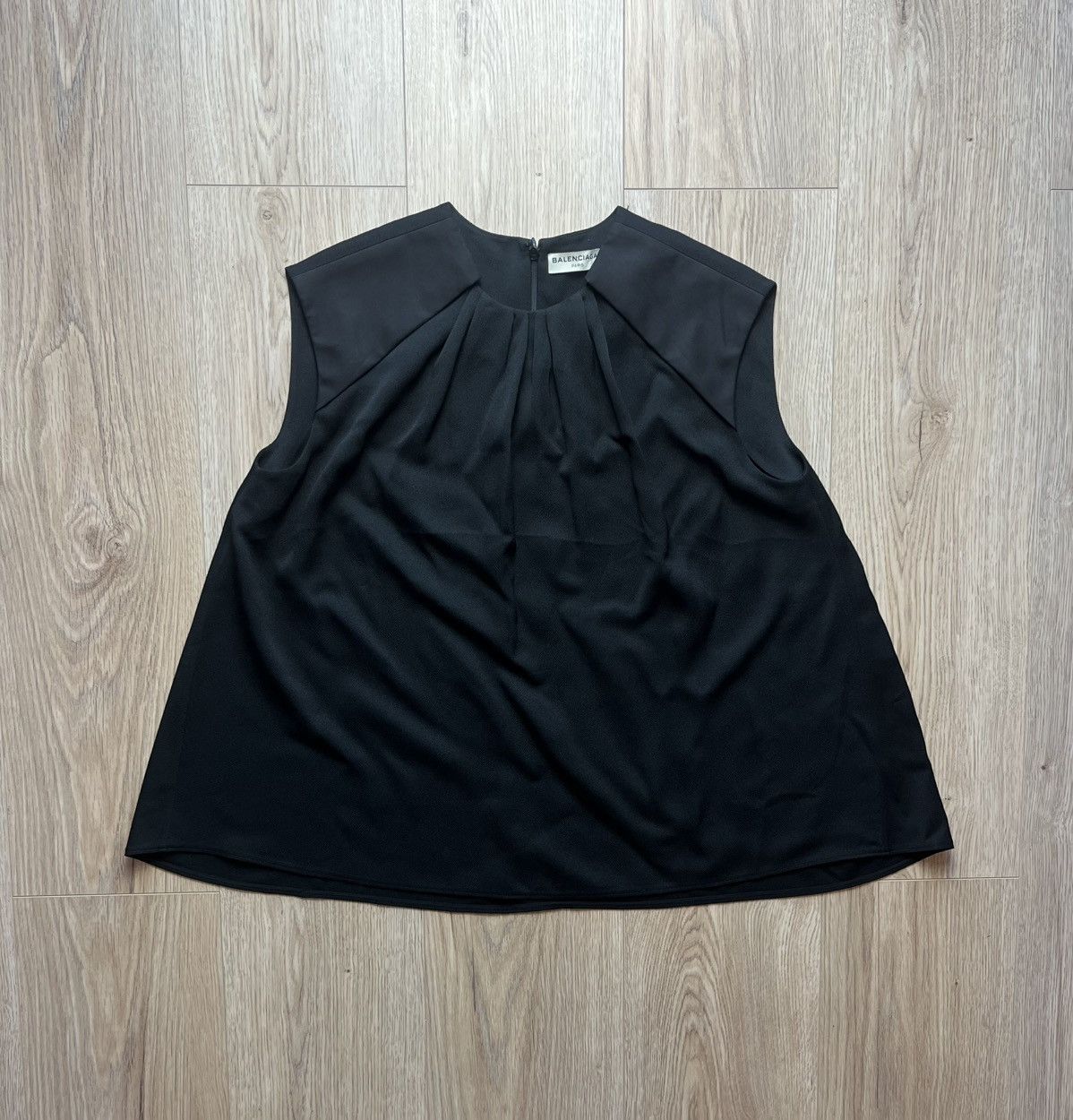Balenciaga Balenciaga Black Sleeveless Blouse - Size 38 (EU) - New Size S / US 4 / IT 40 - 1 Thumbnail