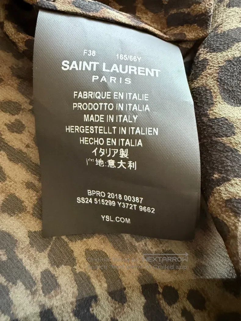 Saint Laurent Paris Saint Laurent Paris size 38 Dark leopard print mulberry si Size US M / EU 48-50 / 2 - 5 Thumbnail