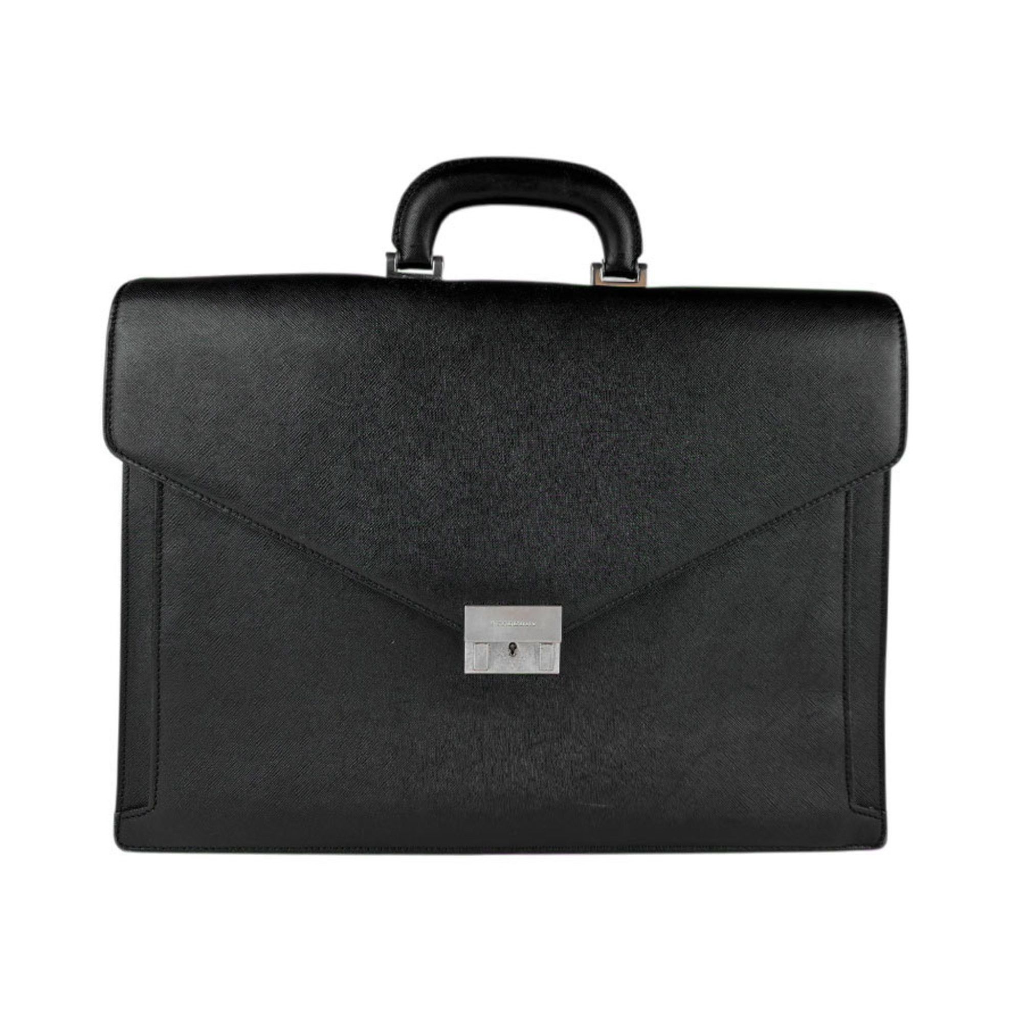 Burberry Burberry Handbag Bag Leather Black Men's z3603 Size ONE SIZE - 1 Thumbnail