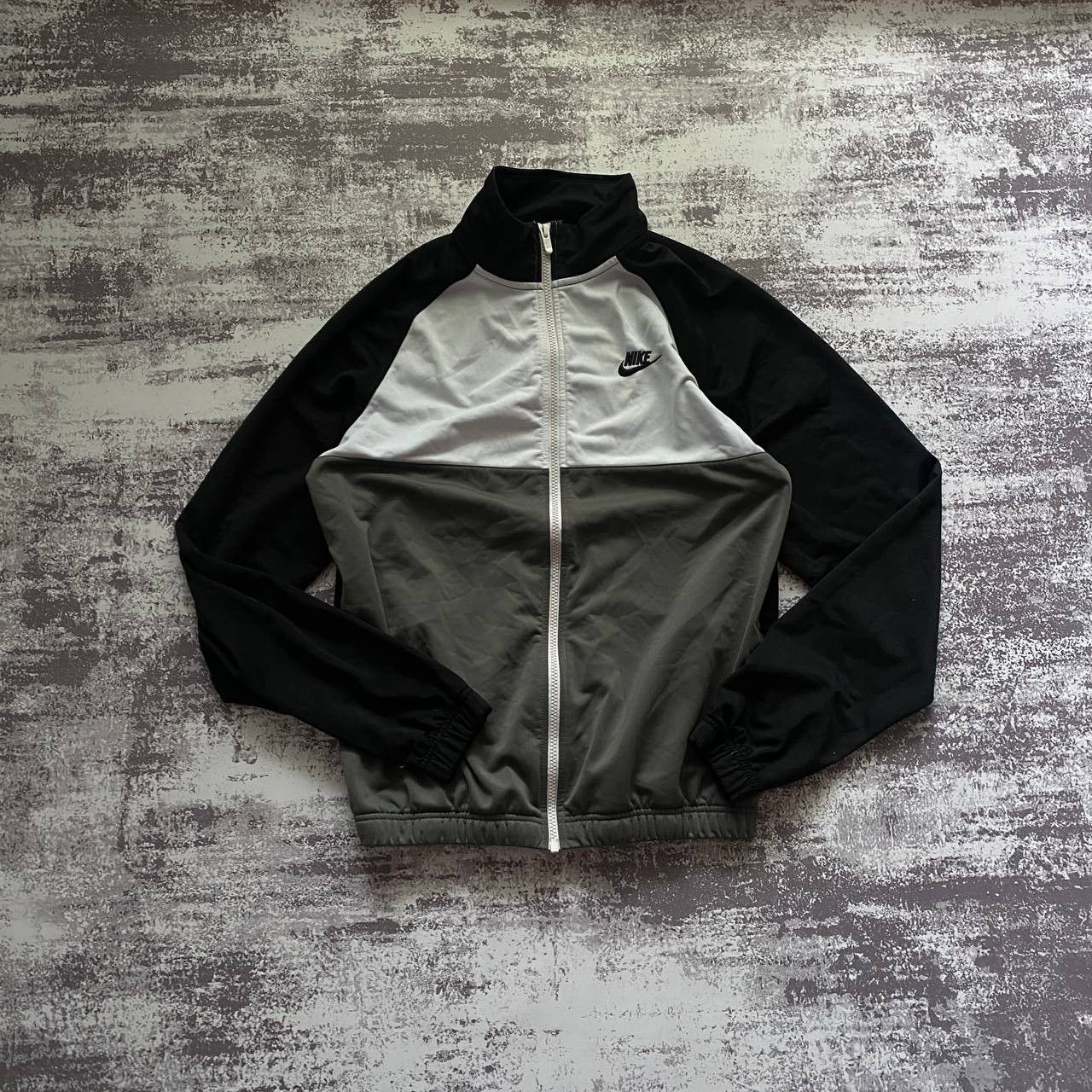Nike Vintage Nike Track Jacket Swoosh Logo Black White Grey Size US M / EU 48-50 / 2 - 1 Thumbnail