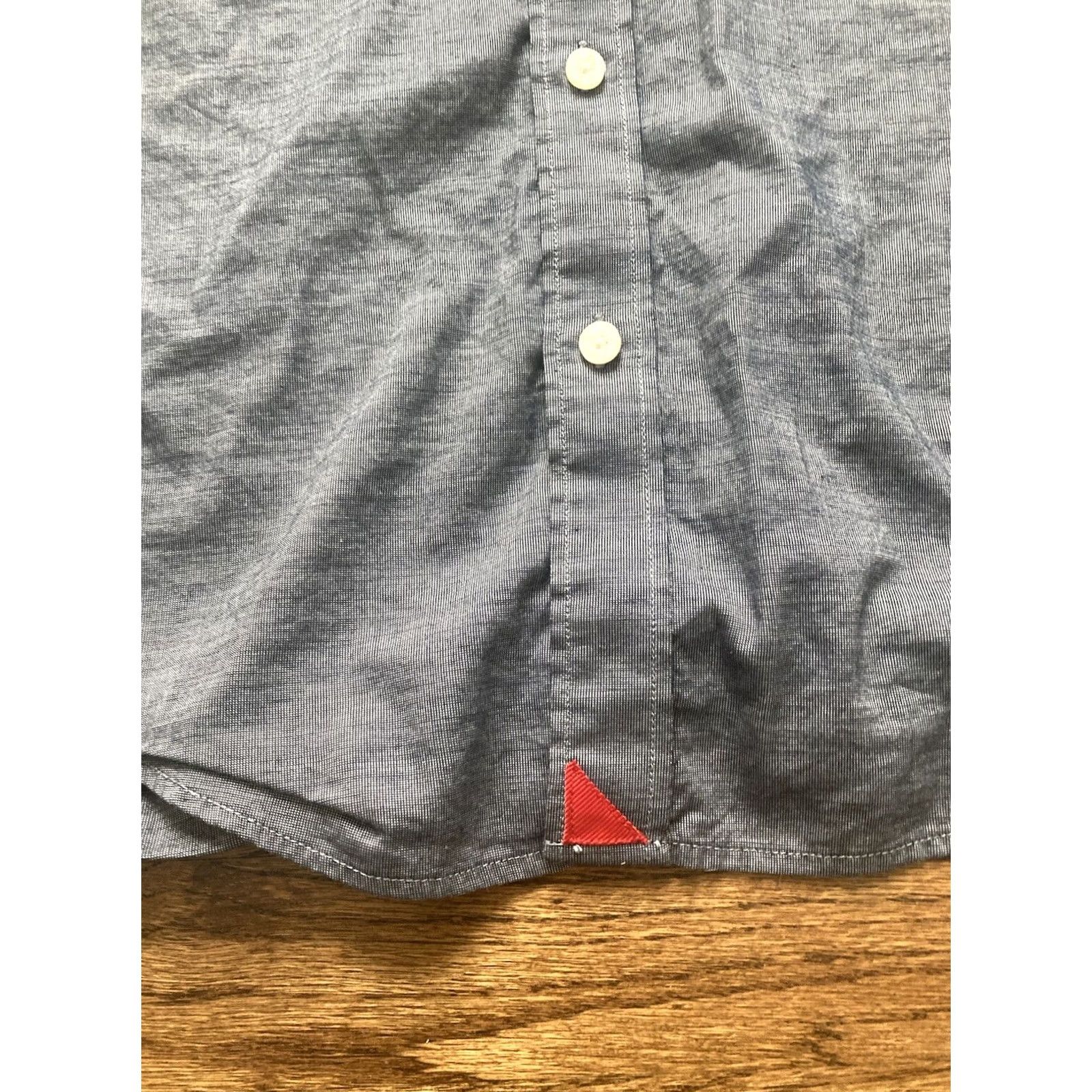 UNTUCKit UNTUCKit Button-Up Shirt Pio Cesare Mens Size L Blue Gray Casual Workwear Short Sleeve Button-Up Shirt Size US L / EU 52-54 / 3 - 4 Thumbnail