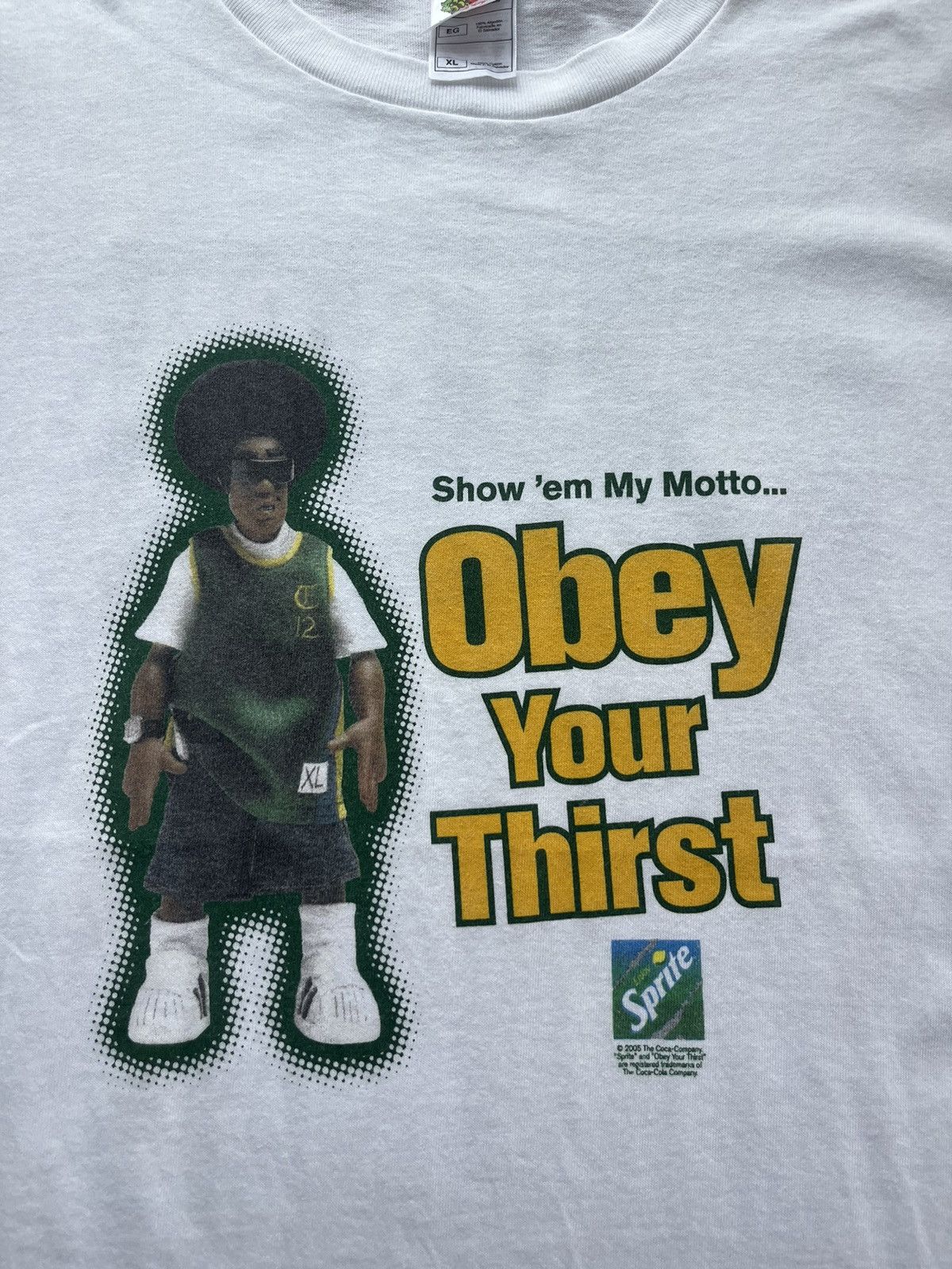 Vintage Vintage Seattle SuperSonics Obey Your Thirst 2005’s Tshirt Size US XL / EU 56 / 4 - 6 Thumbnail