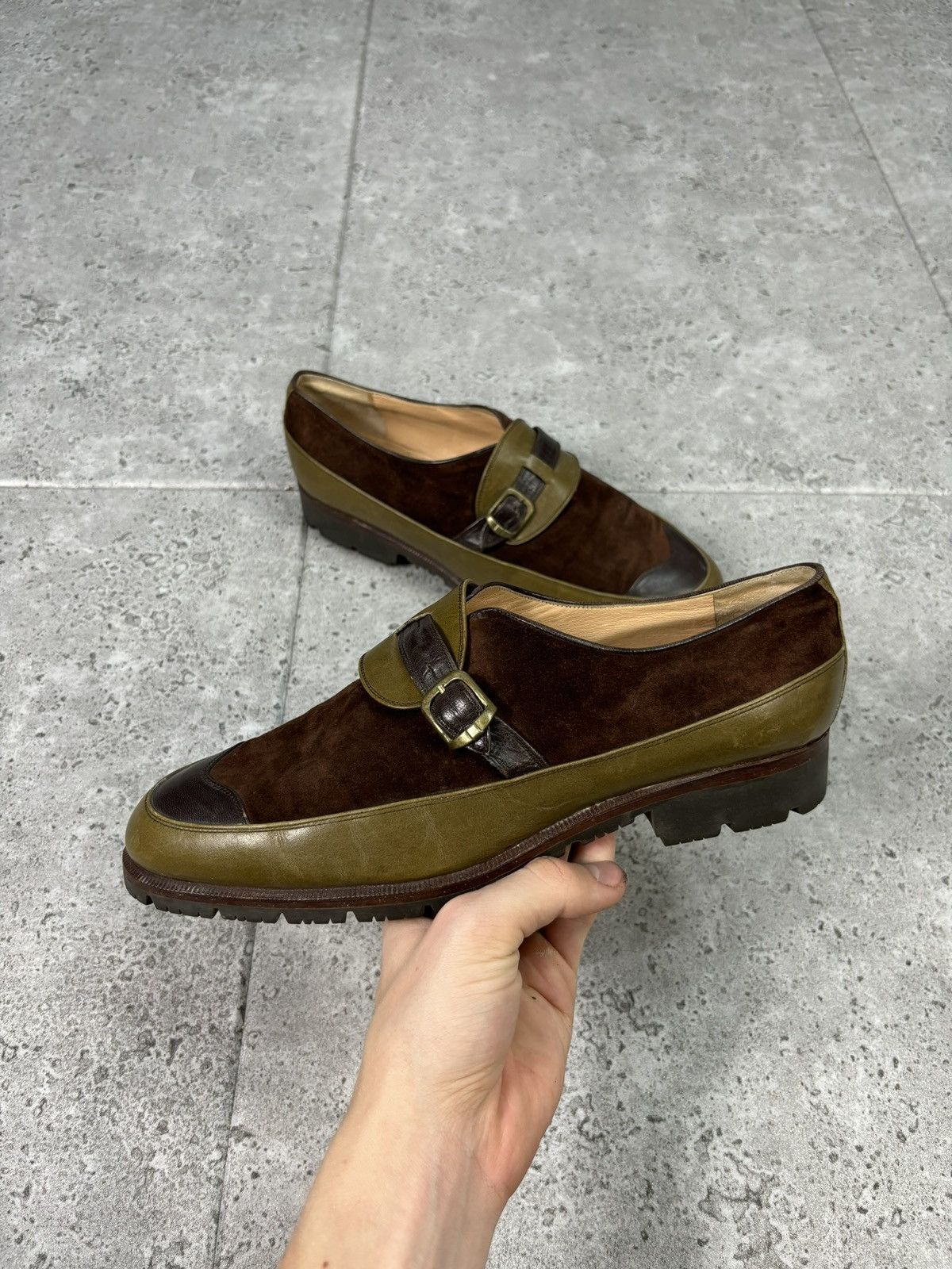 Gucci × Japanese Brand Old Money Leather Suede Hype Loafers Luxury 2000s Size US 10 / EU 43 - 1 Thumbnail