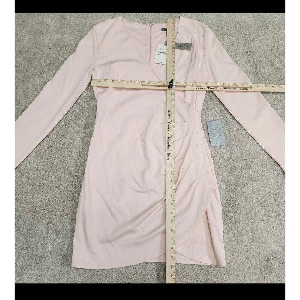 Designer Love X Design Rose Quartz Wrap Fit and Flare Dress Large New Size L / US 10 / IT 46 - 7 Thumbnail