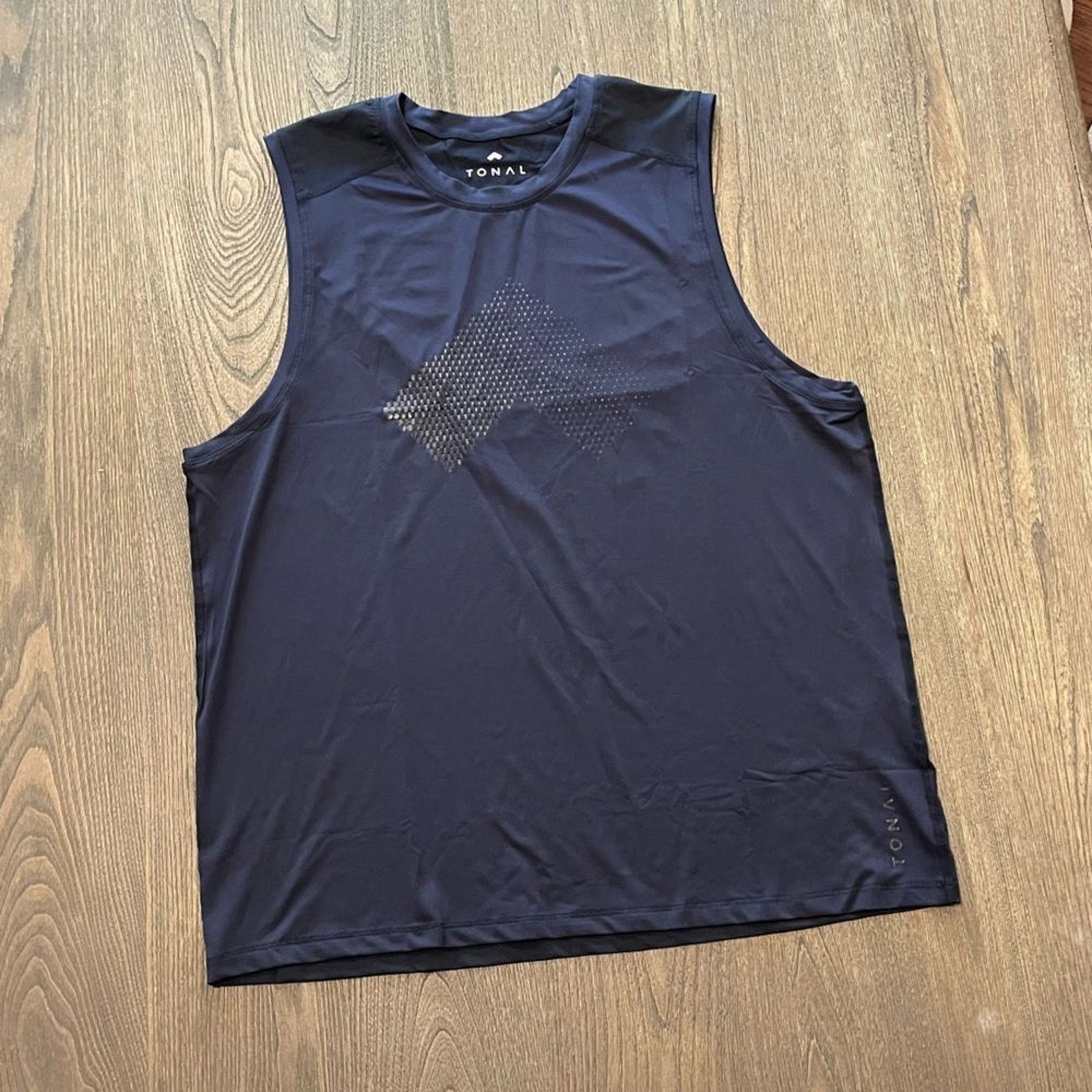 & Other Stories NWOT Tonal Mens Navy Workout Tank Top Mesh Size L Size US L / EU 52-54 / 3 - 1 Thumbnail