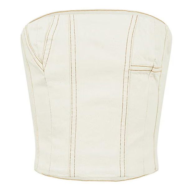 Amiri o1g2r1mq0824 Bustiers in White Size S / US 4 / IT 40 - 1 Thumbnail