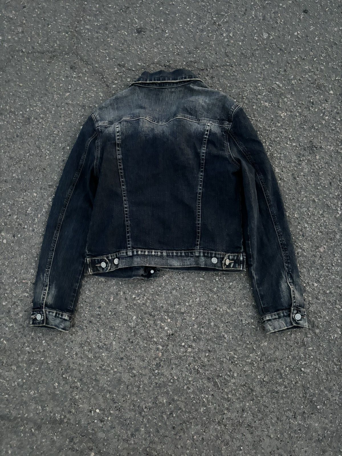 Japanese Brand × Vintage Vintage Designer brand y2k cropped denim jacket Size XL / US 12-14 / IT 48-50 - 9 Thumbnail