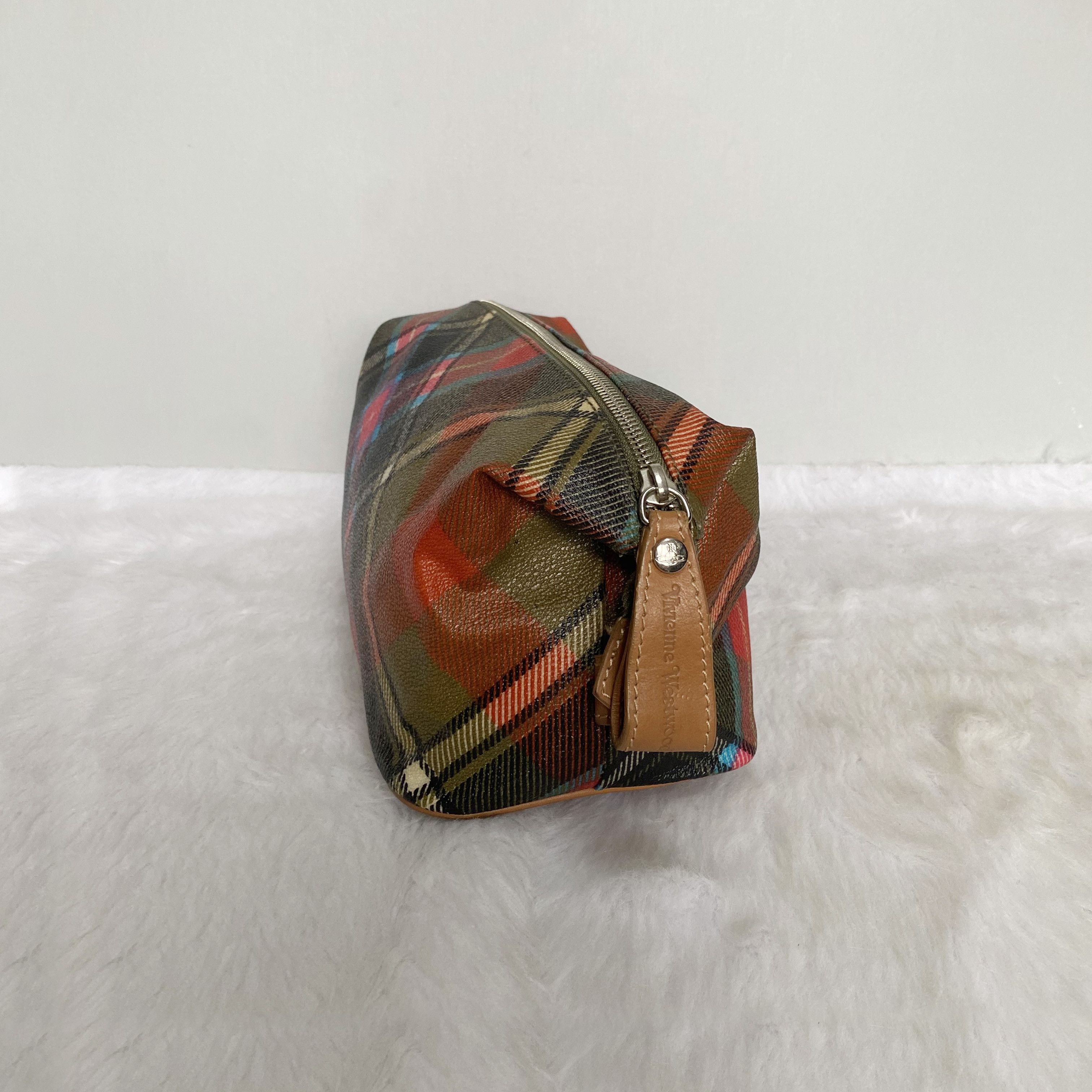 Vivienne Westwood Vintage Red Mix Tartan Clutch Bag Size ONE SIZE - 3 Thumbnail