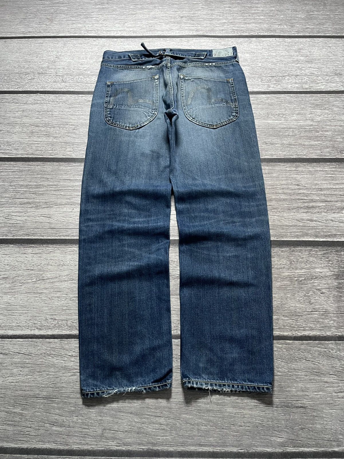 Evisu × Puma Evisu x Puma baggy distressed vintage y2k jeans Size US 34 / EU 50 - 1 Thumbnail