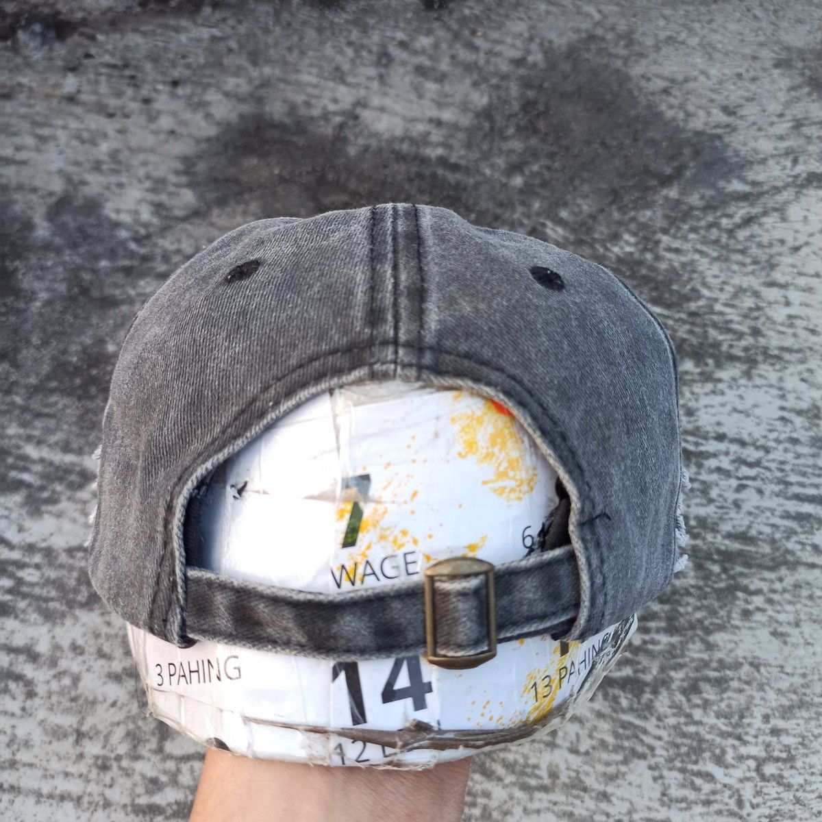 14th Addiction × Cowboy Equipment SICK,, wash distressed, black rabel hat Size ONE SIZE - 5 Thumbnail