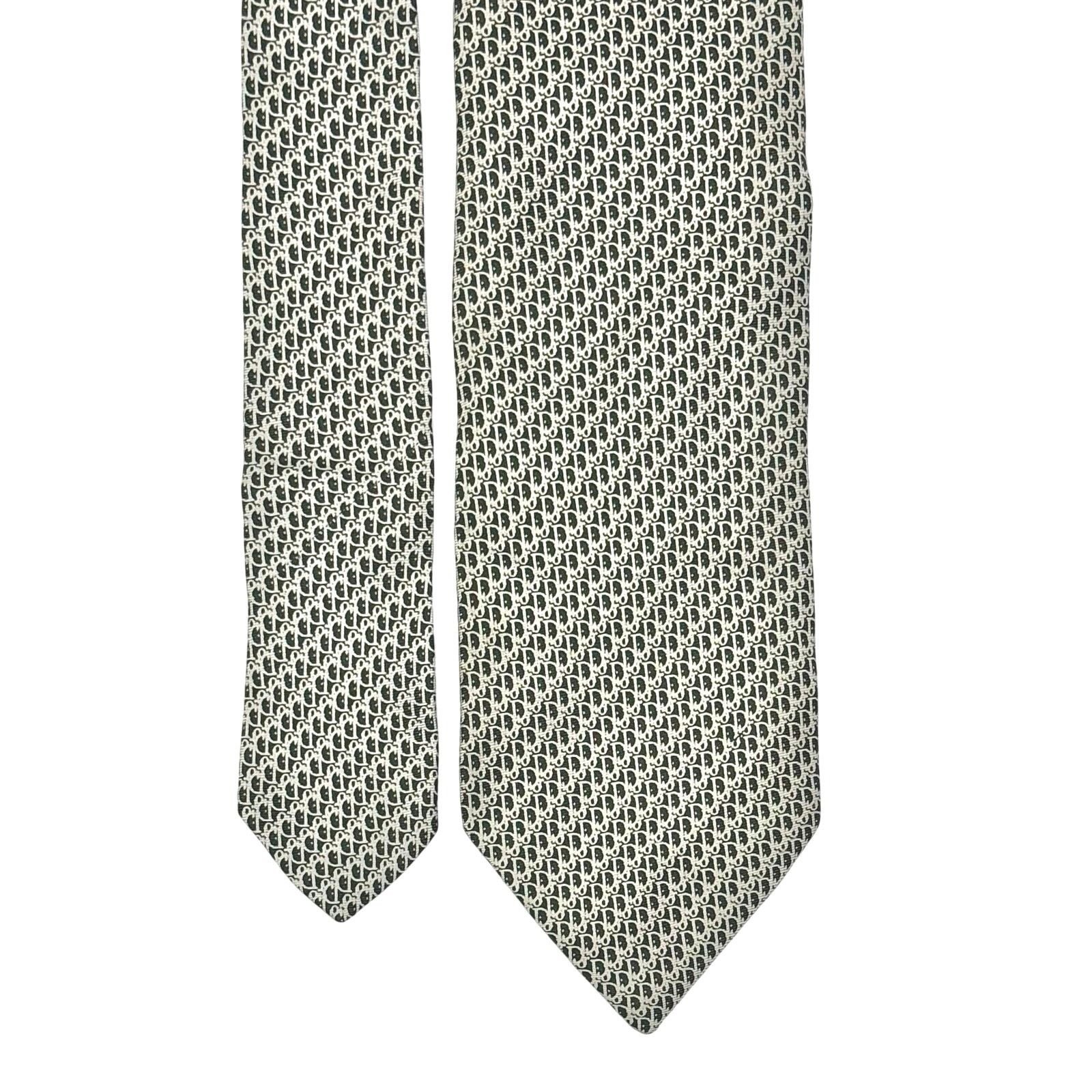Christian Dior Monsieur Christian Dior Oblique Pattern Tie Size ONE SIZE - 1 Thumbnail
