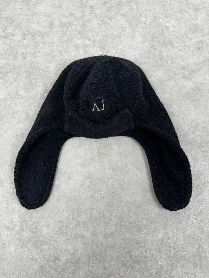 Armani 2000s Armani Black Hybrid Cozy Chapka Hat Size ONE SIZE - 4 Thumbnail
