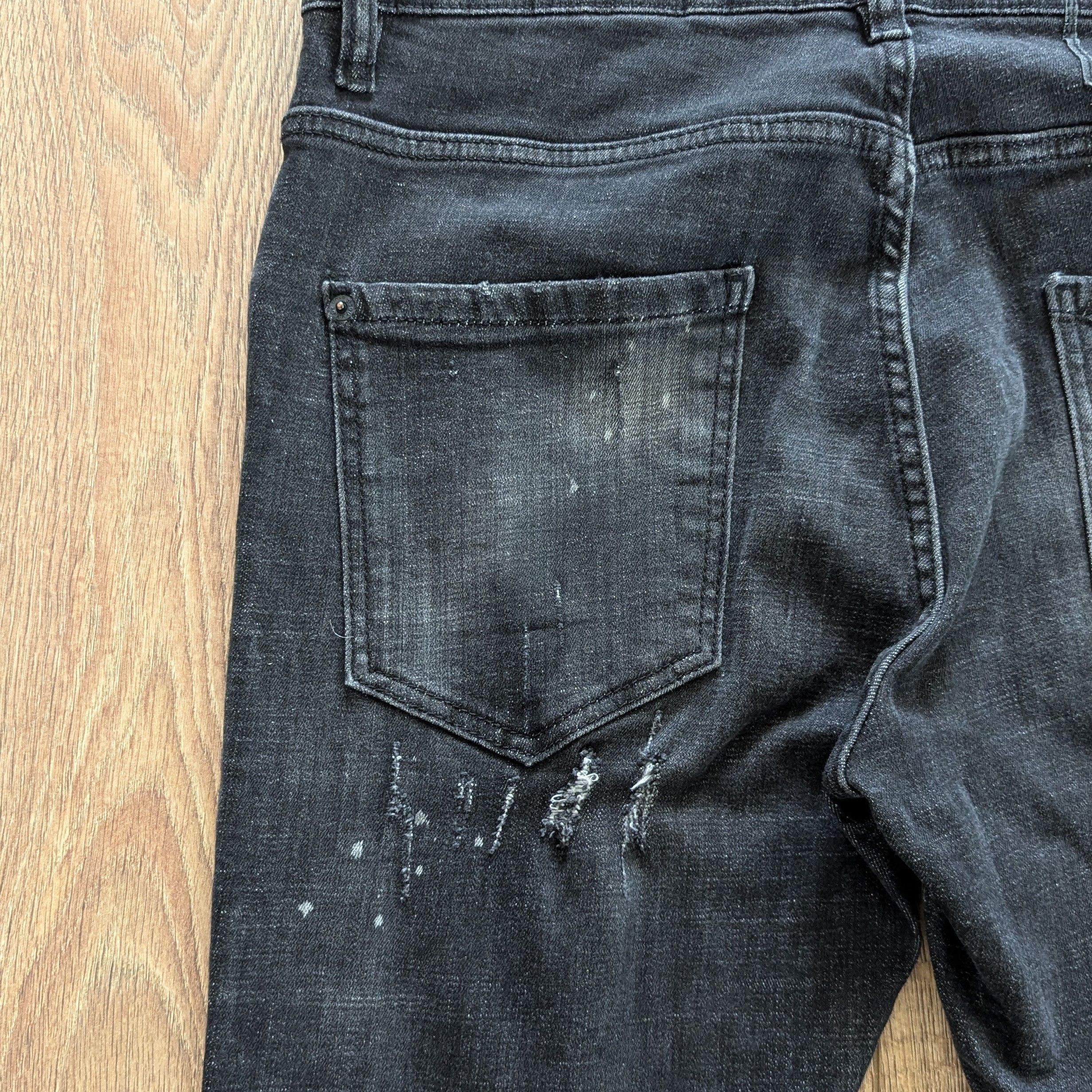 Dsquared2 Dsquared2 Tidy Biker Jean Black Men's Pants Luxury Brand Size US 34 / EU 50 - 22 Thumbnail