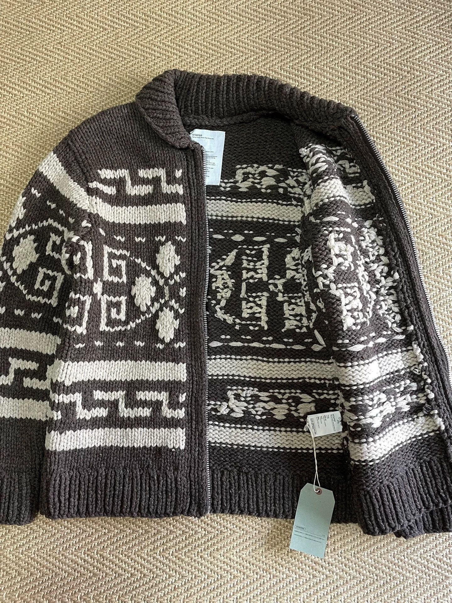 Wtaps WTAPS COWICHAN WOOL SWEATER 13AW M Vintage W/TAGS Size US M / EU 48-50 / 2 - 5 Thumbnail