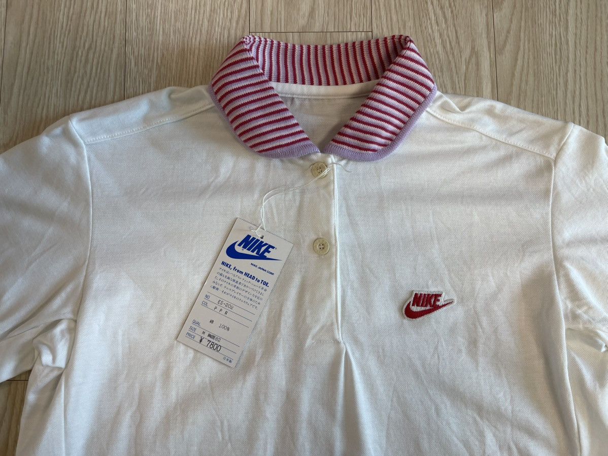 Nike Nike Blue Tag Japan Edition 80’s Vintage Polo Pique T-shirt Size M / US 6-8 / IT 42-44 - 2 Thumbnail