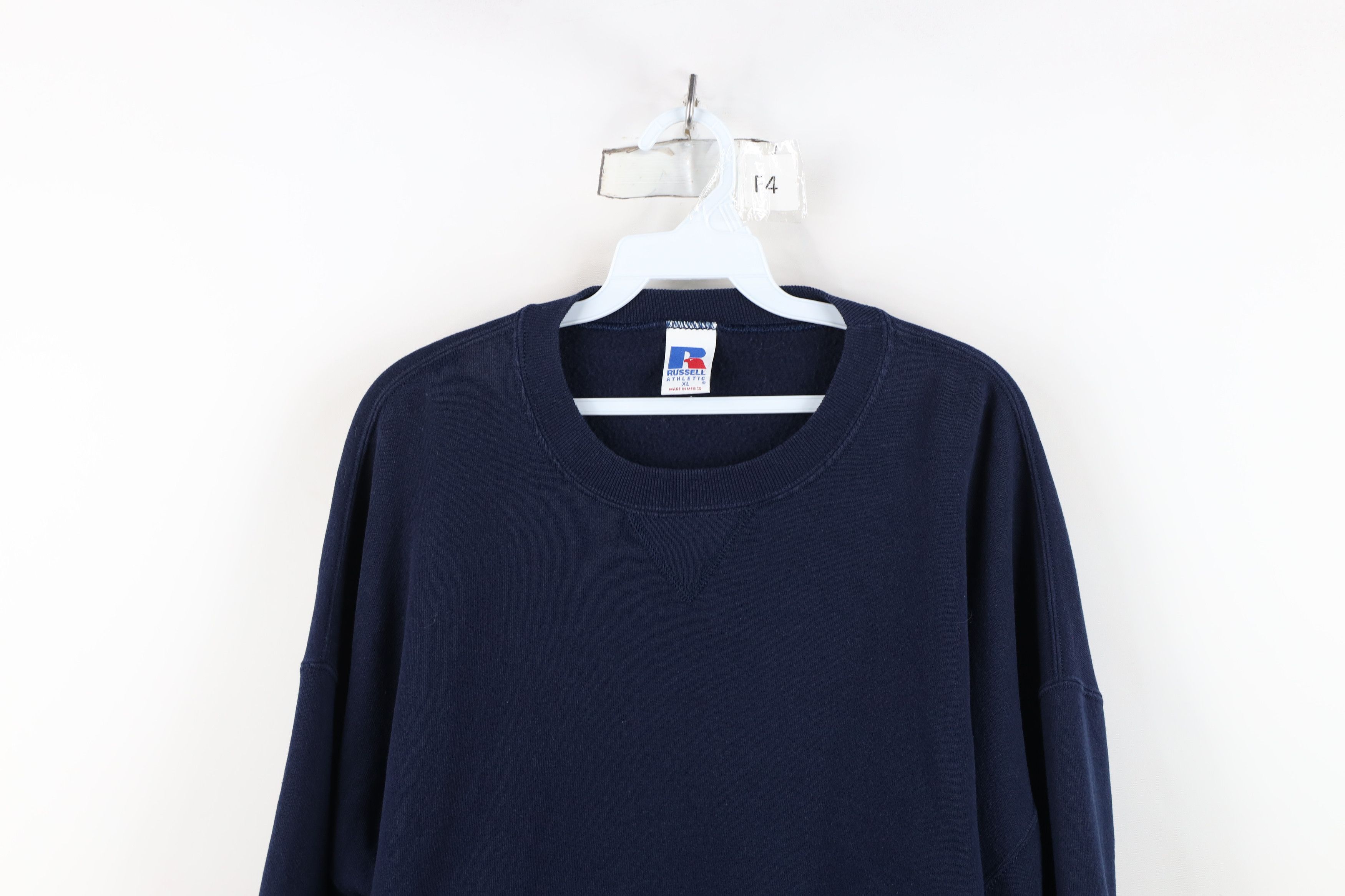 Russell Athletic Vintage 90s Russell Athletic Crewneck Sweatshirt Navy Blue Size US XL / EU 56 / 4 - 2 Thumbnail
