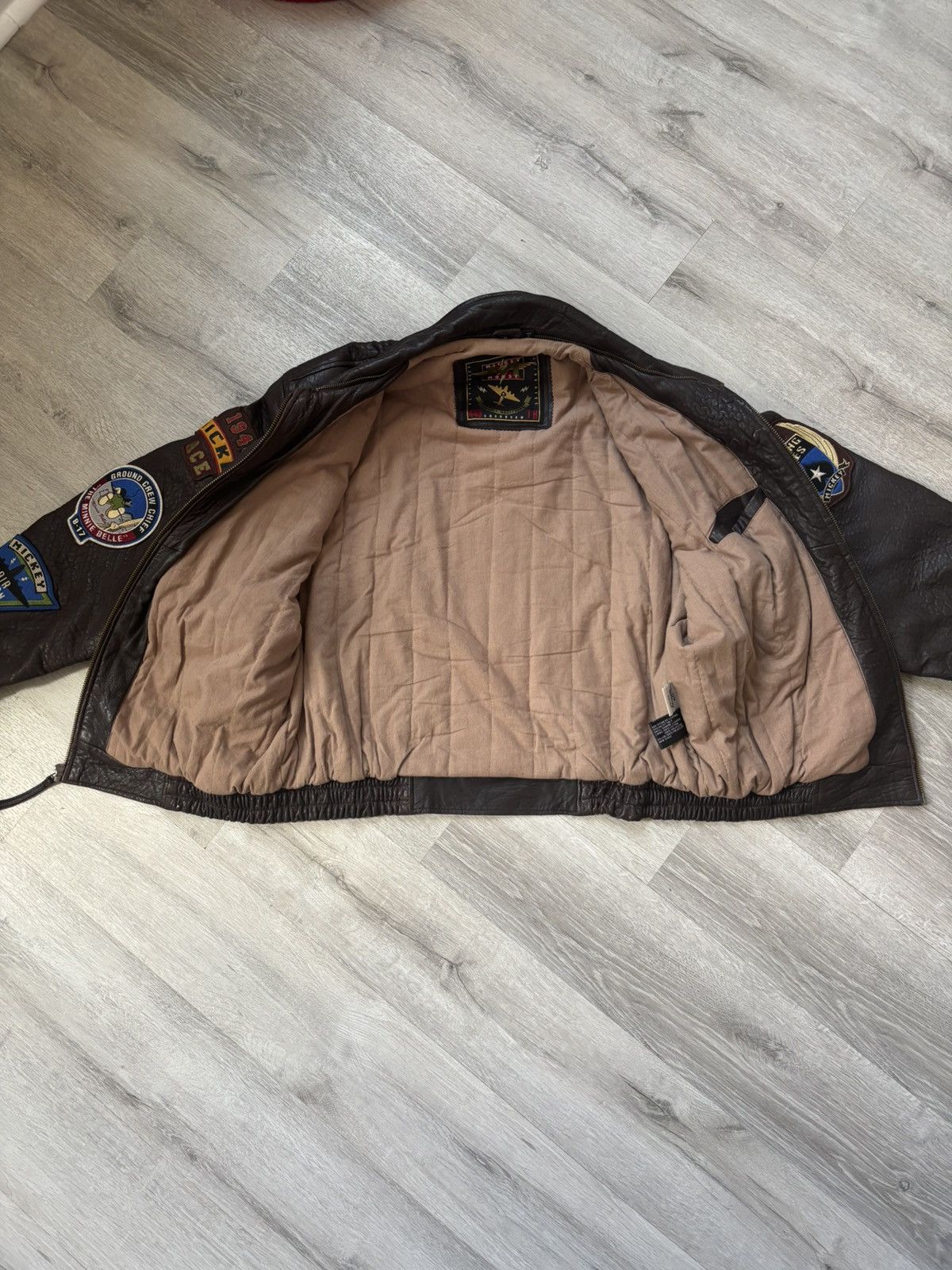 Other Disney Mickey Mouse leather bomber jacket Size US L / EU 52-54 / 3 - 5 Thumbnail