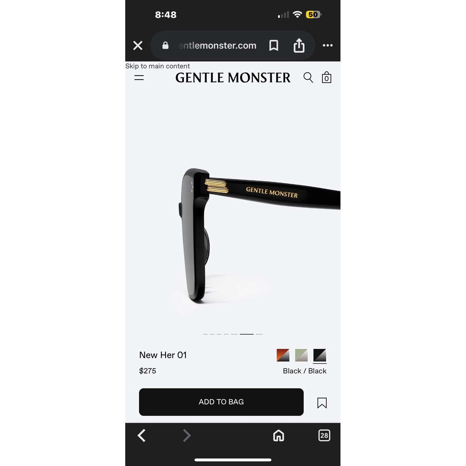 Gentle Monster COMPLETE SET GENTLE MONSTER HER 01 Sunglasses Size ONE SIZE - 5 Thumbnail