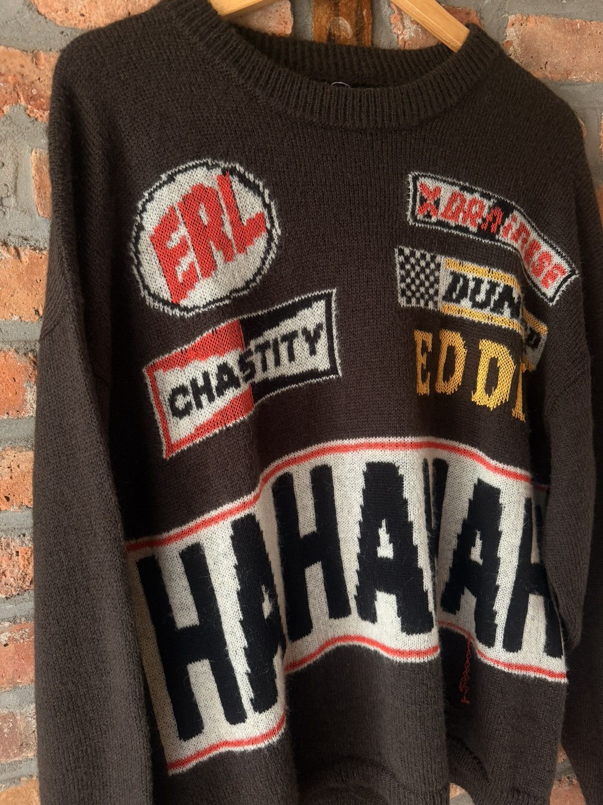 ERL ERL Hahahah Wool Mohair Sweater Size US L / EU 52-54 / 3 - 2 Thumbnail