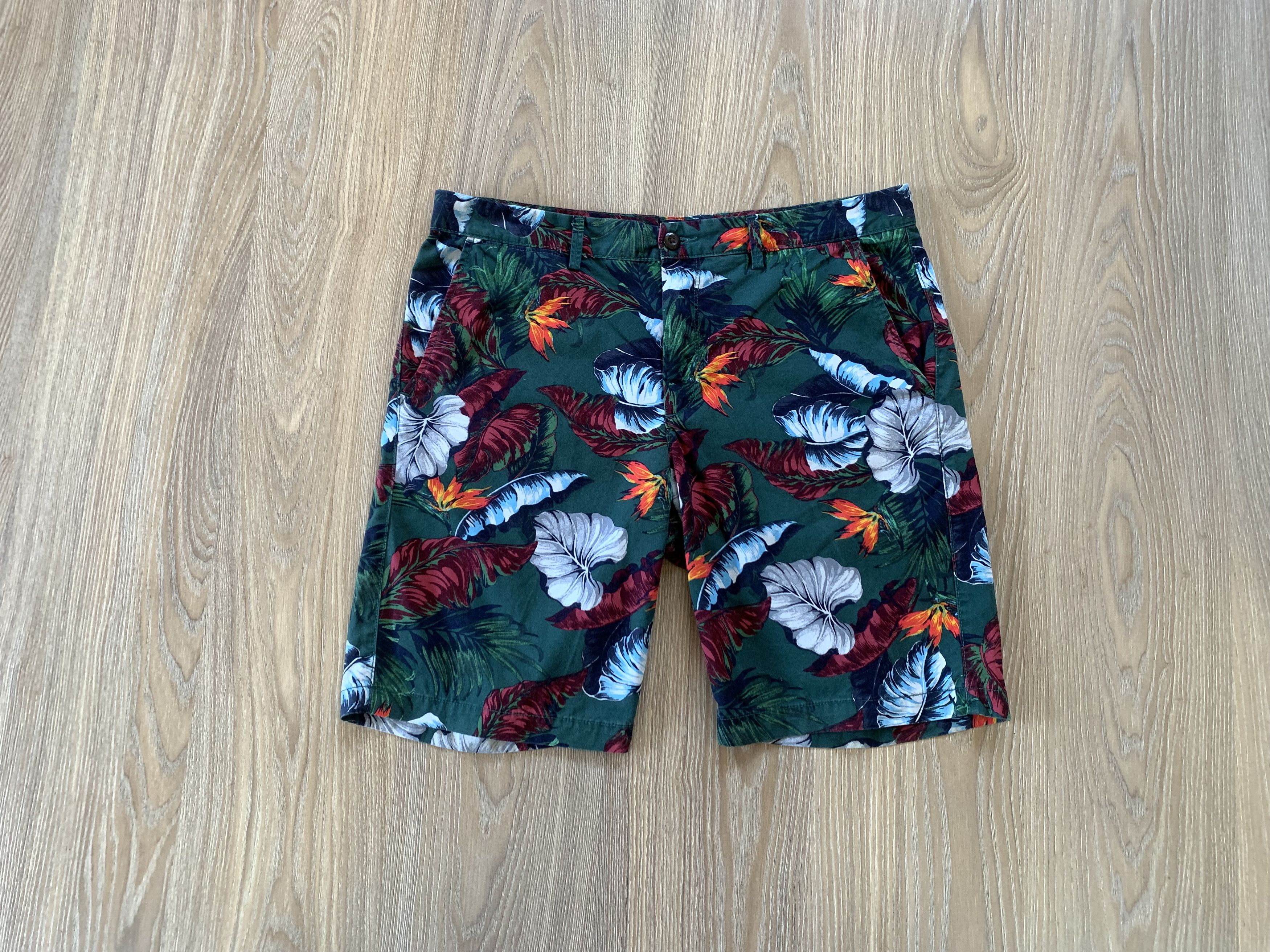 Gap Gap Mens Multicolor Cotton Floral Chino Shorts Size US 34 / EU 50 - 1 Thumbnail