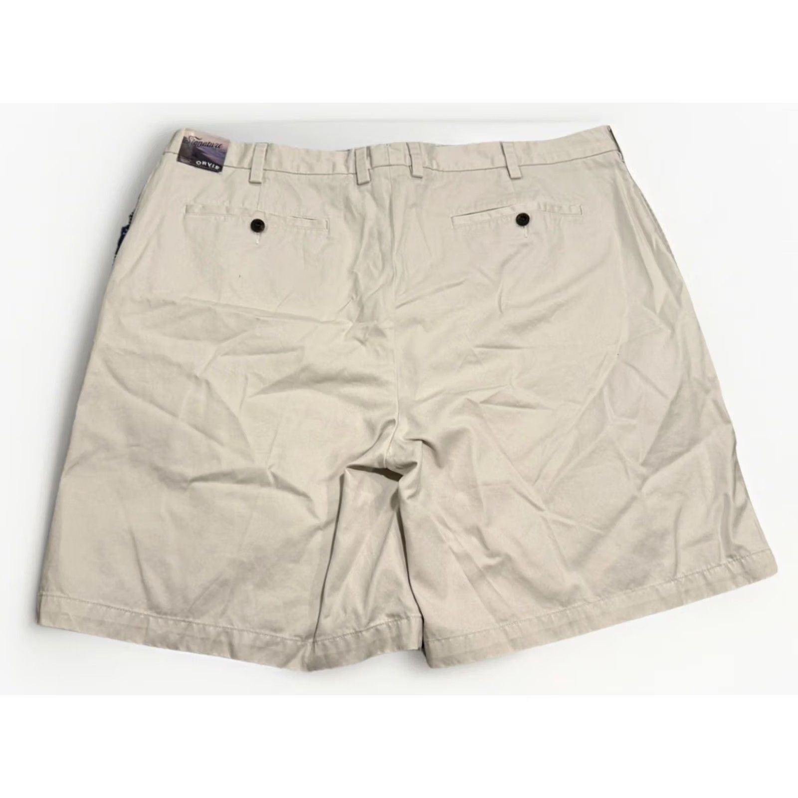 Orvis Orvis Signature Twill Pima Cotton Shorts Khaki Mens 42 Inseam 9 Flat Front Zip Pockets Chino Casual Travel Regular Jersey??? Size US 42 / EU 58 - 5 Thumbnail