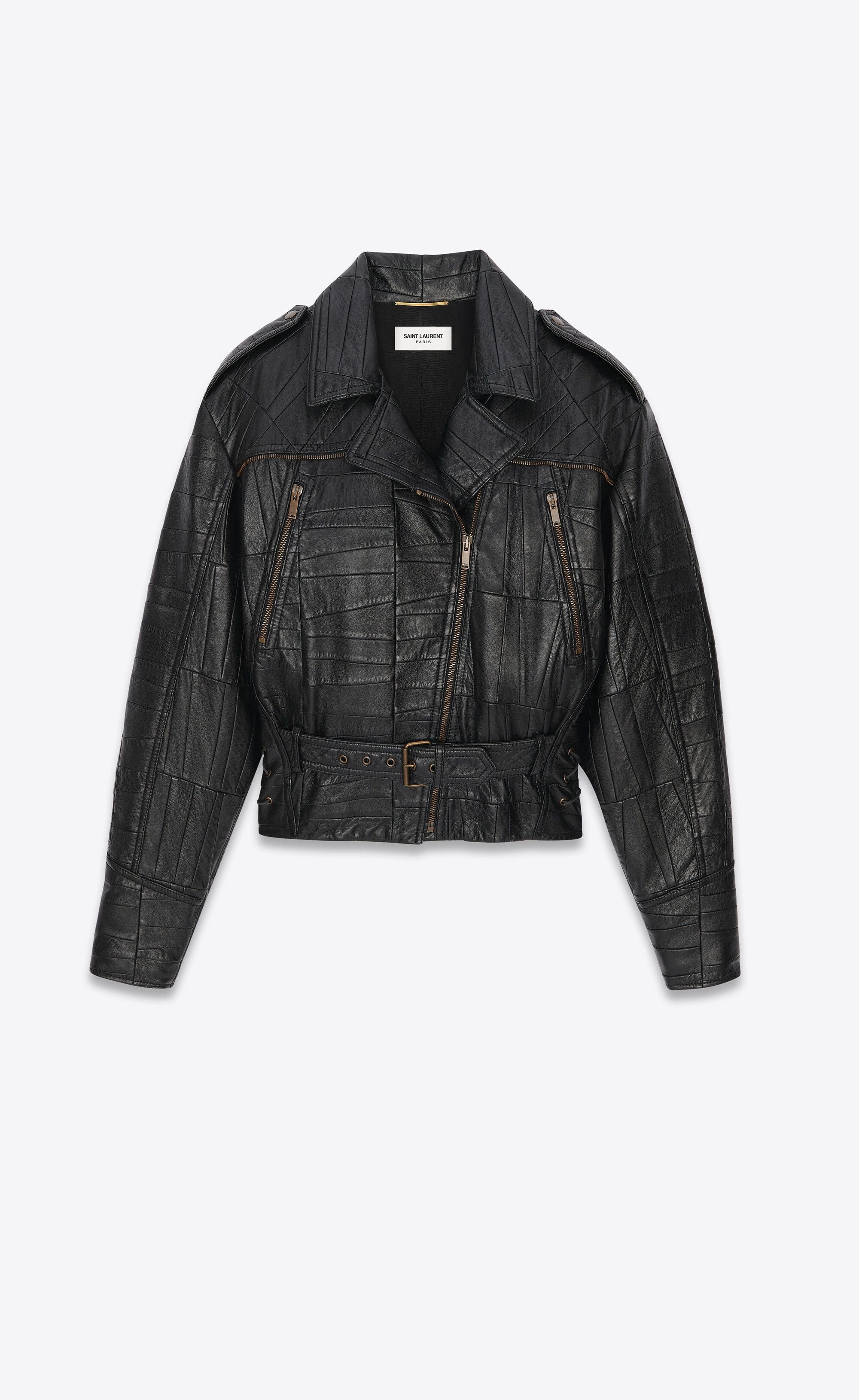Saint Laurent Paris o1bcso1str1224 Biker Jacket In Lambskin in Black Size XL / US 12-14 / IT 48-50 - 1 Thumbnail