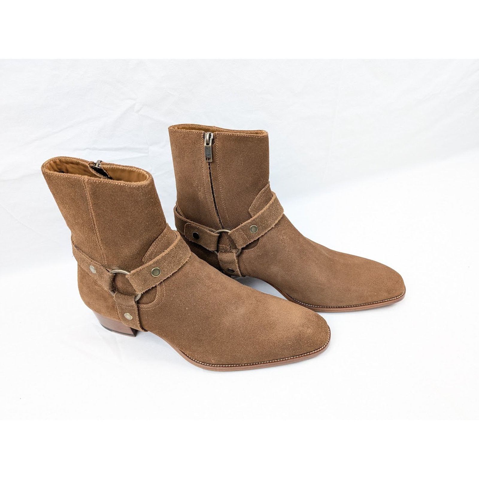 Saint Laurent Paris o1rshd1 Q:2 / Wyatt 40 Harness Boots in Camar 41.5 Size US 8.5 / EU 41-42 - 16 Thumbnail