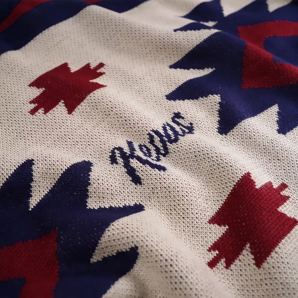 Vintage 🧵 Afaroo navajo native design knitted sweater Size US L / EU 52-54 / 3 - 2 Thumbnail
